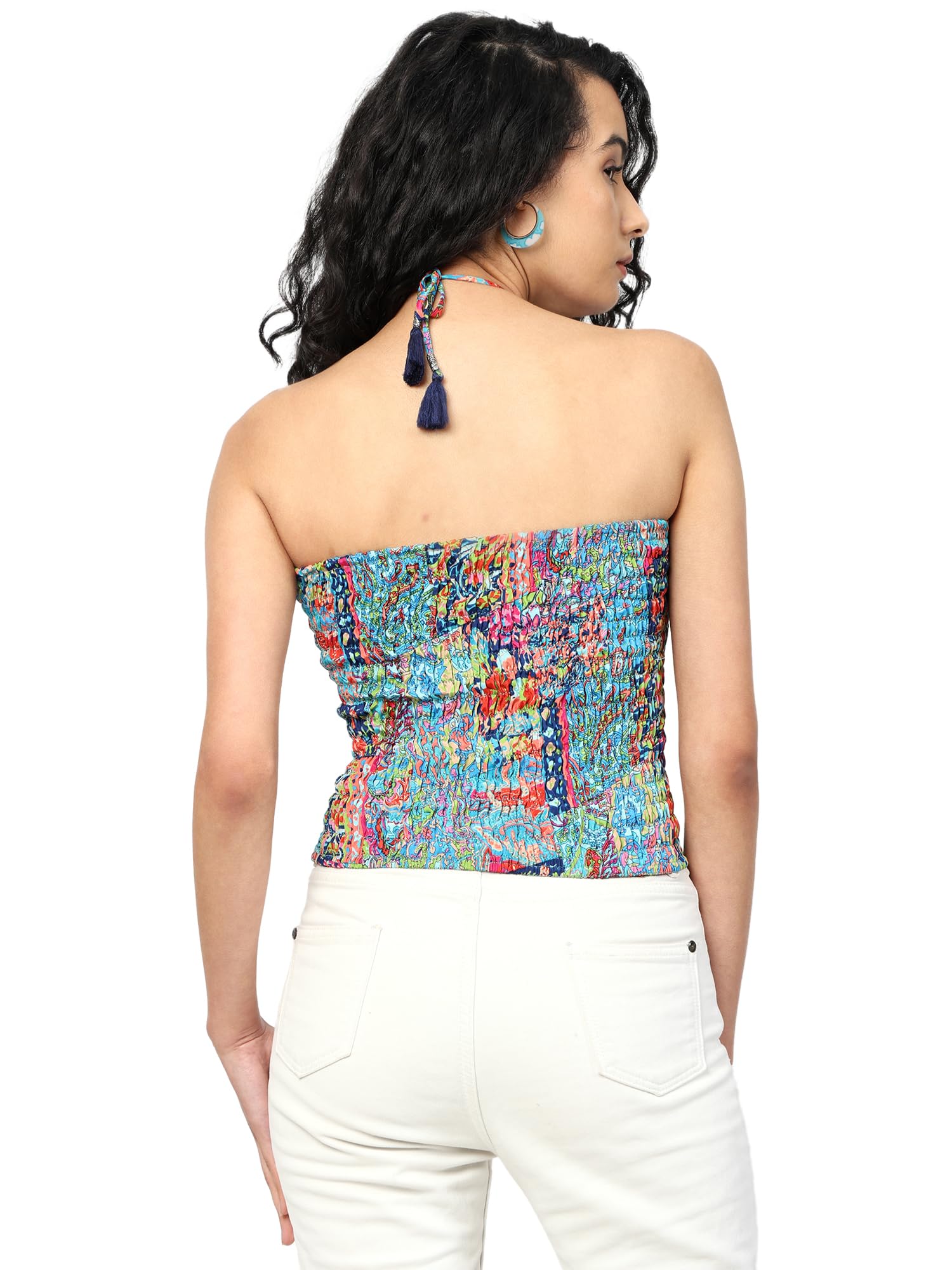 KE KanhaExports Women Casual Crop Top - Image 2