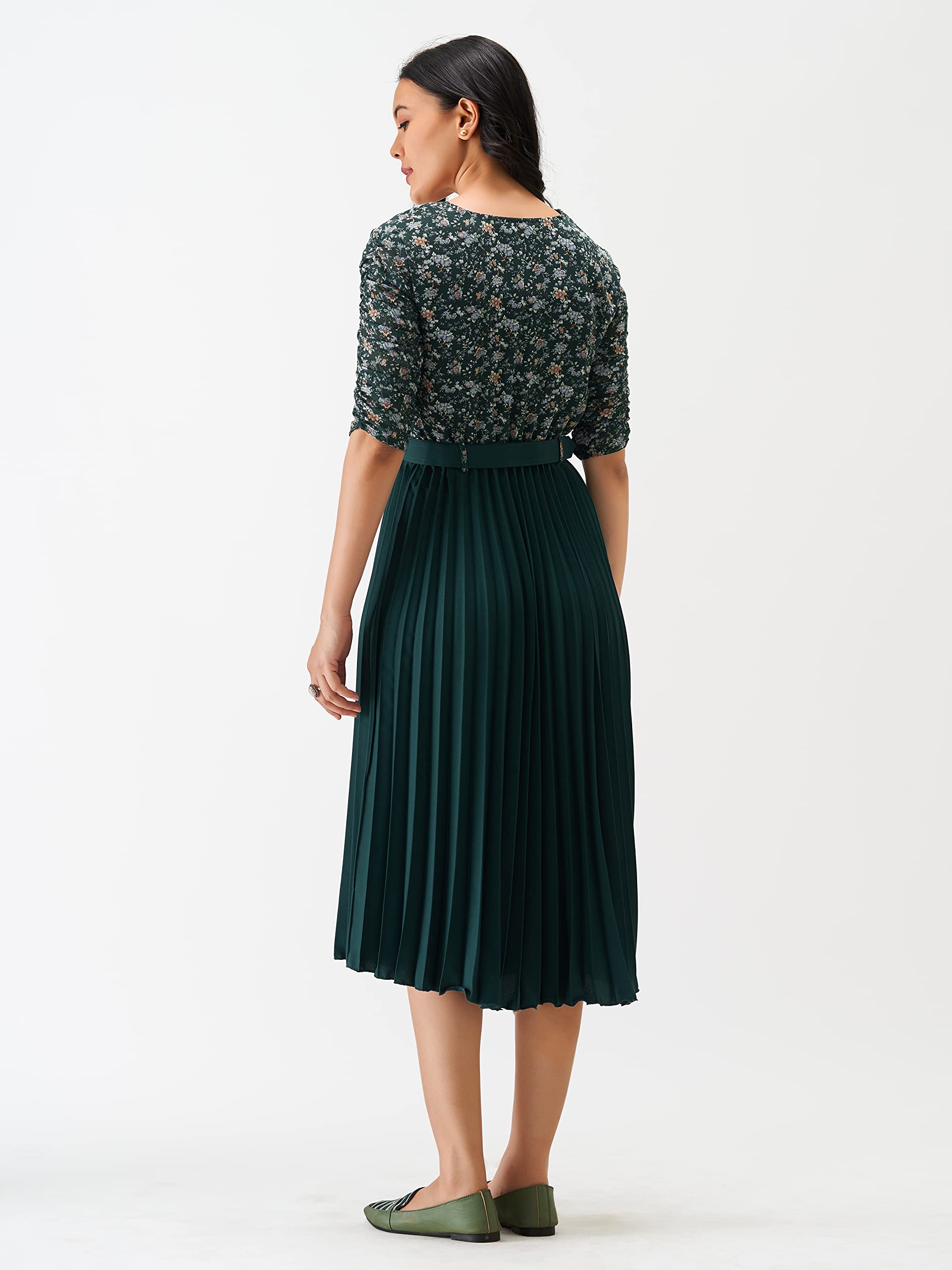 AASK Dress for Women - Green - Image 4
