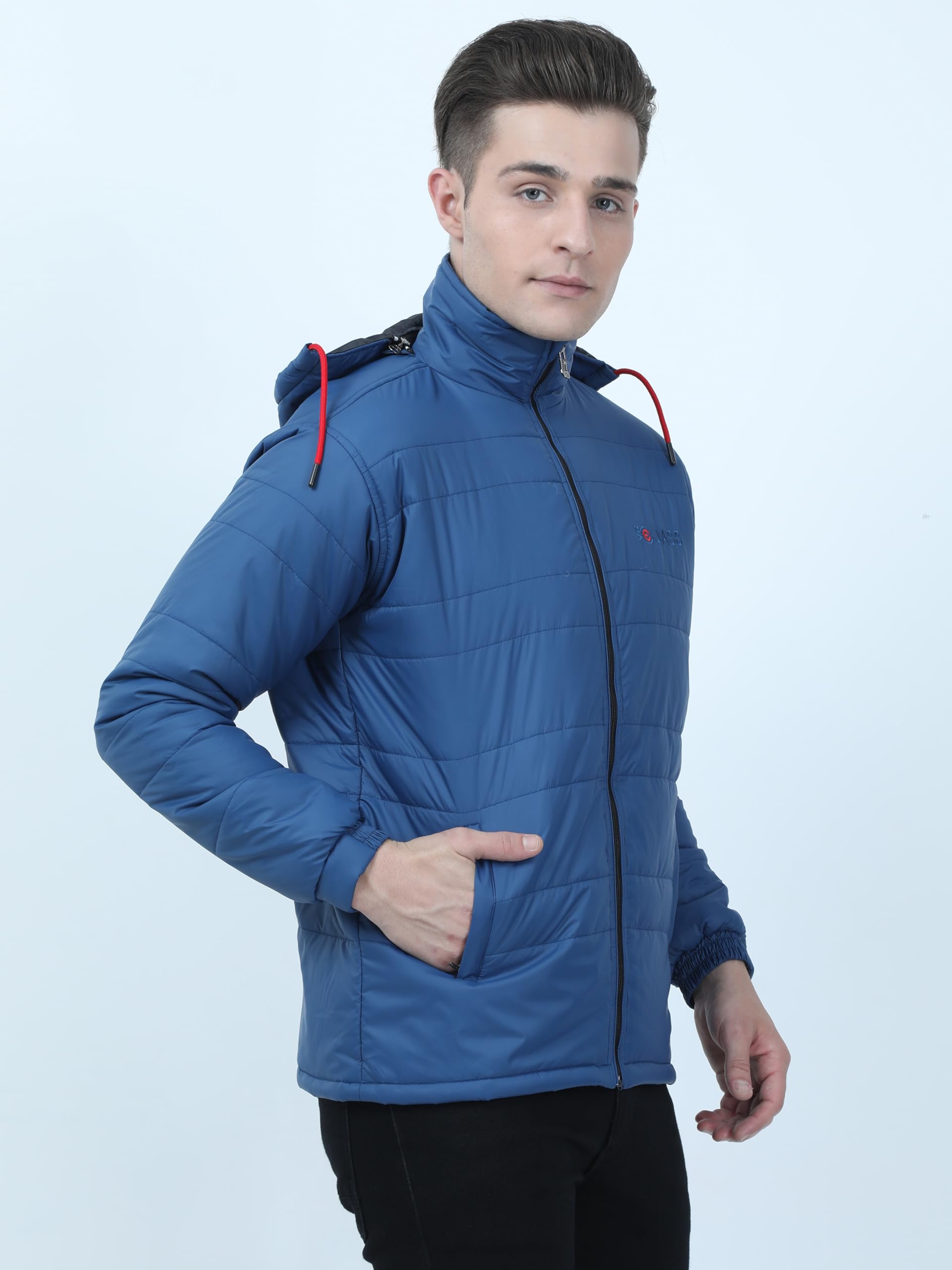 VROJASS Men's Quilted Bomber Jacket - Insulated Water-Resistant - Image 3