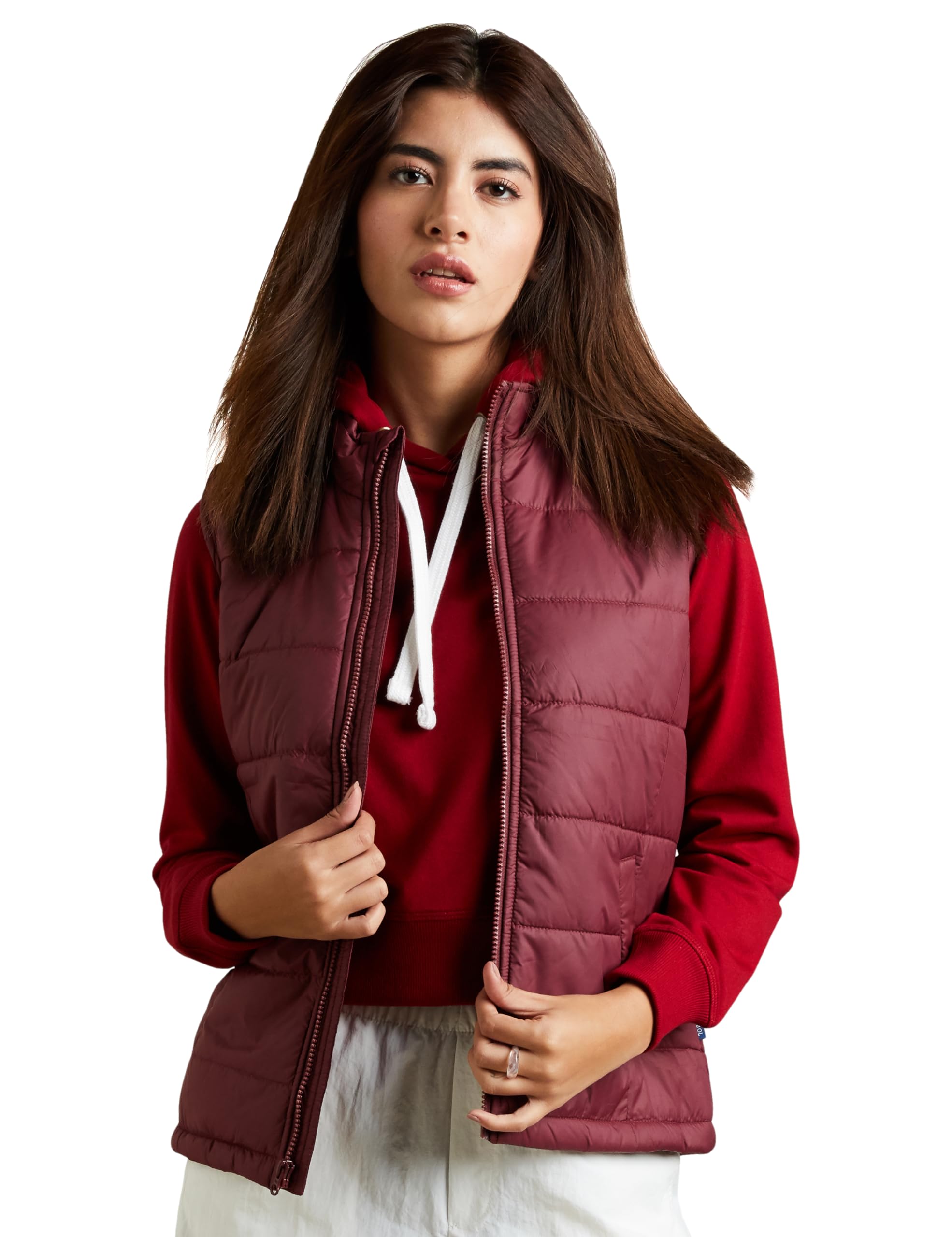 Symbol Women's Quilted Jacket - Maroon