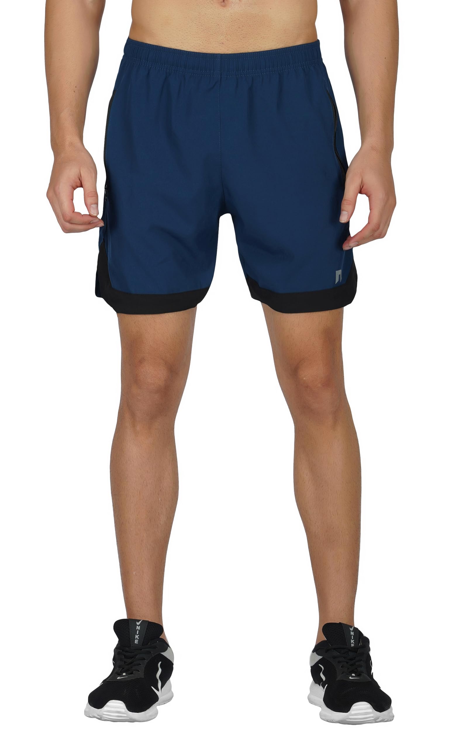 NEVER LOSE Men's Quick Dry Running Shorts - T-Blue - Image 2