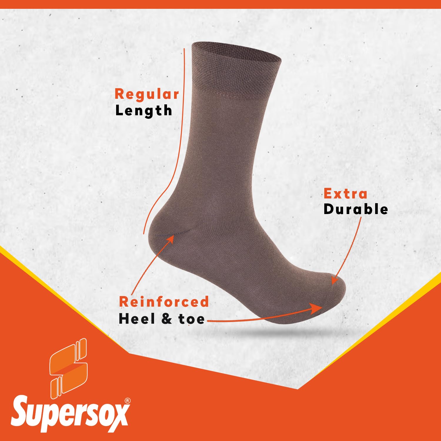 Supersox Men's Formal Office Calf Socks - Assorted - Image 3