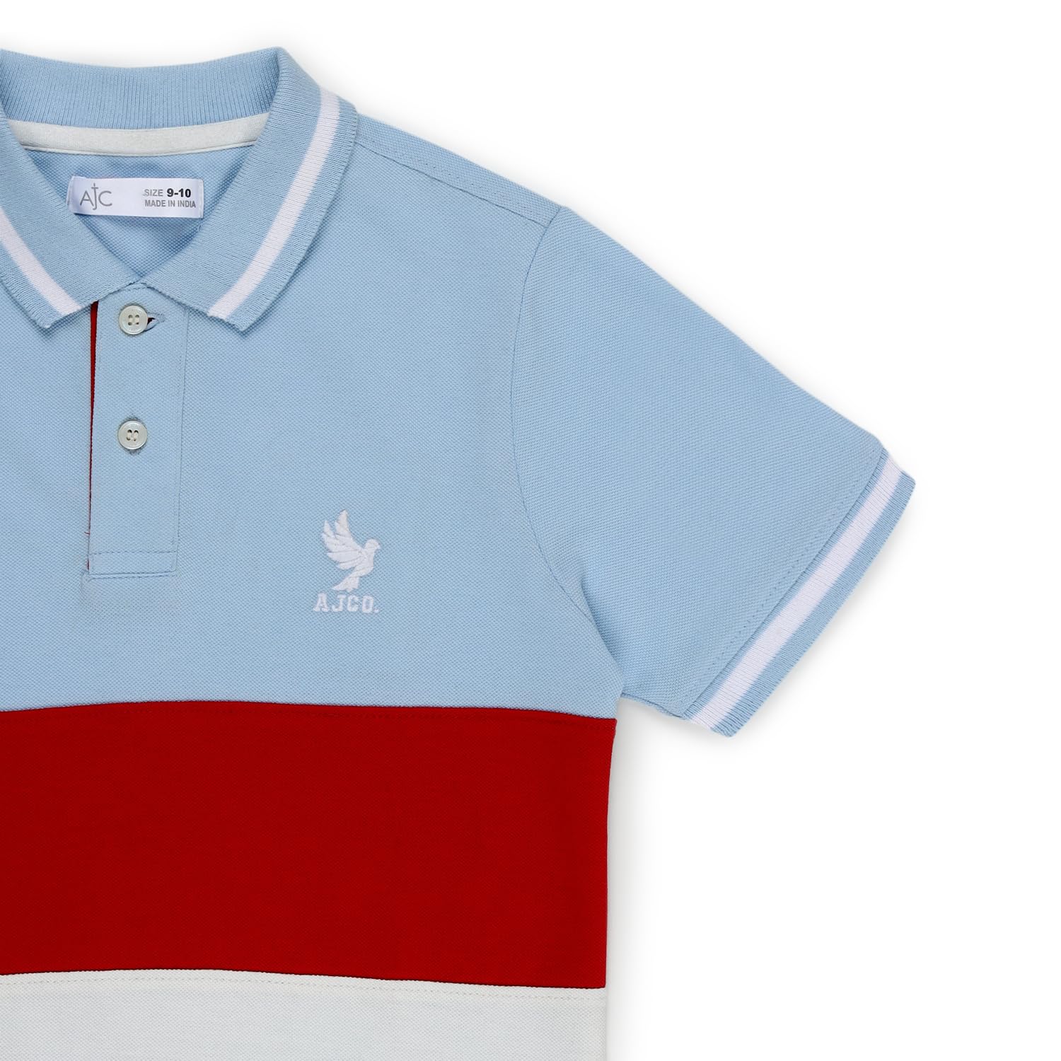 Alan Jones Boys Colorblocked Cotton Polo - Image 3