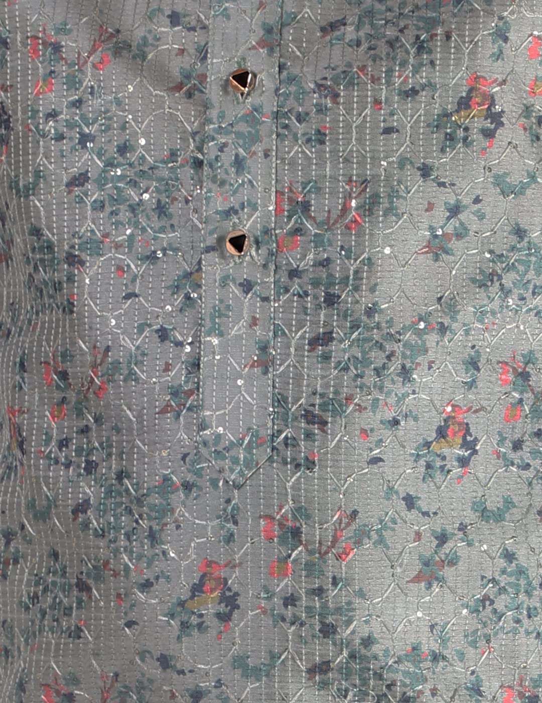 Pro-Ethic Boy's Silk Kurta Pajama - Embellished - Image 4