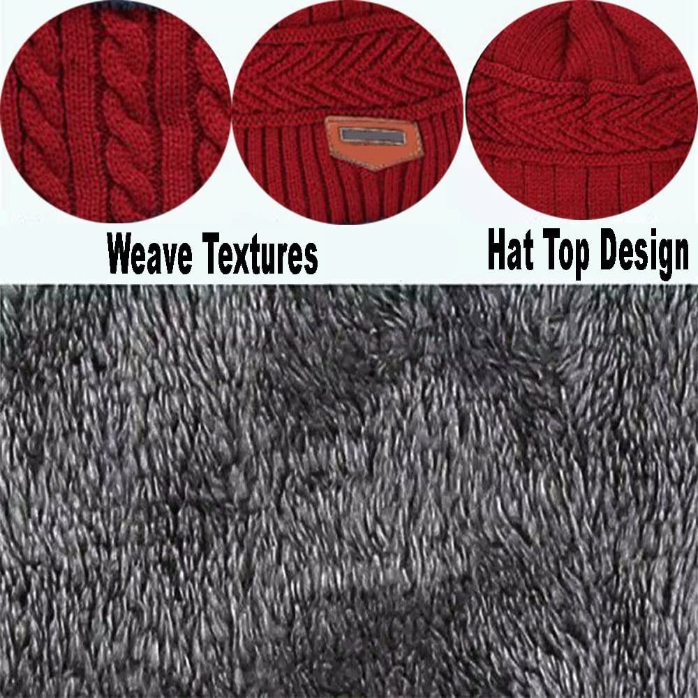 Gajraj Unisex Winter Set - Red - Image 3