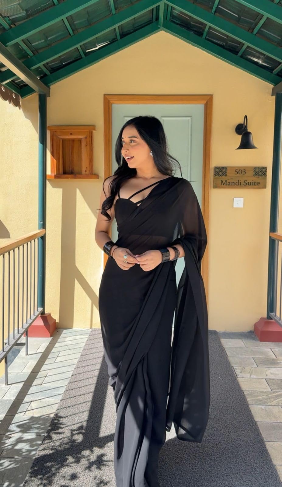 StyleScope Women Georgette Saree - Image 4