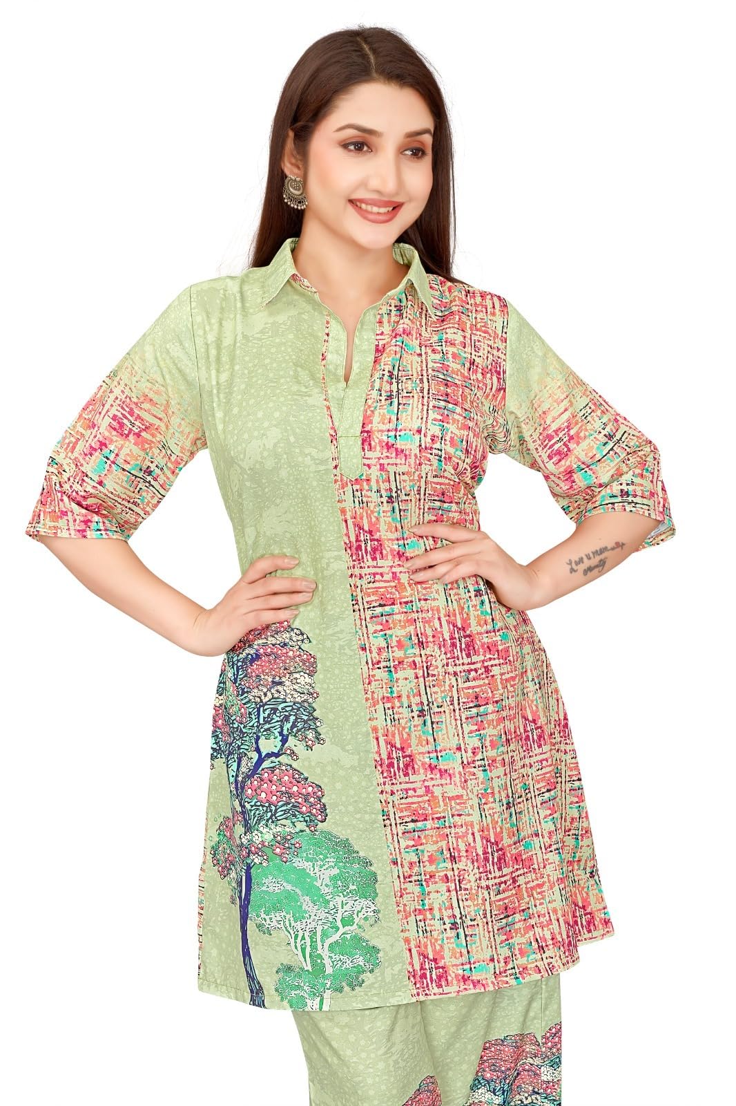 PRUVAVE Women's Rayon Kurta with Pant - Image 4