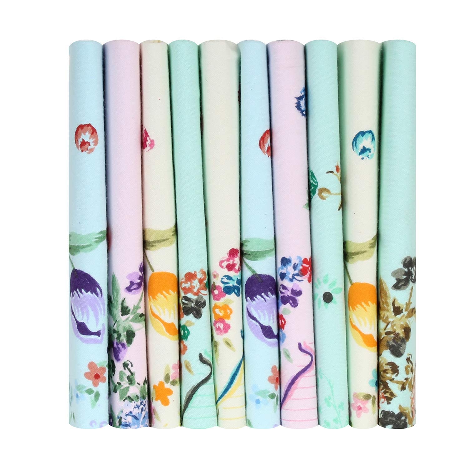 Caruso Italy Floral Cotton Handkerchiefs for Women - Multicolor