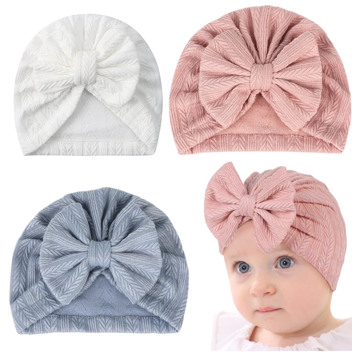 PALAY Baby Cap - Soft Warm Bow