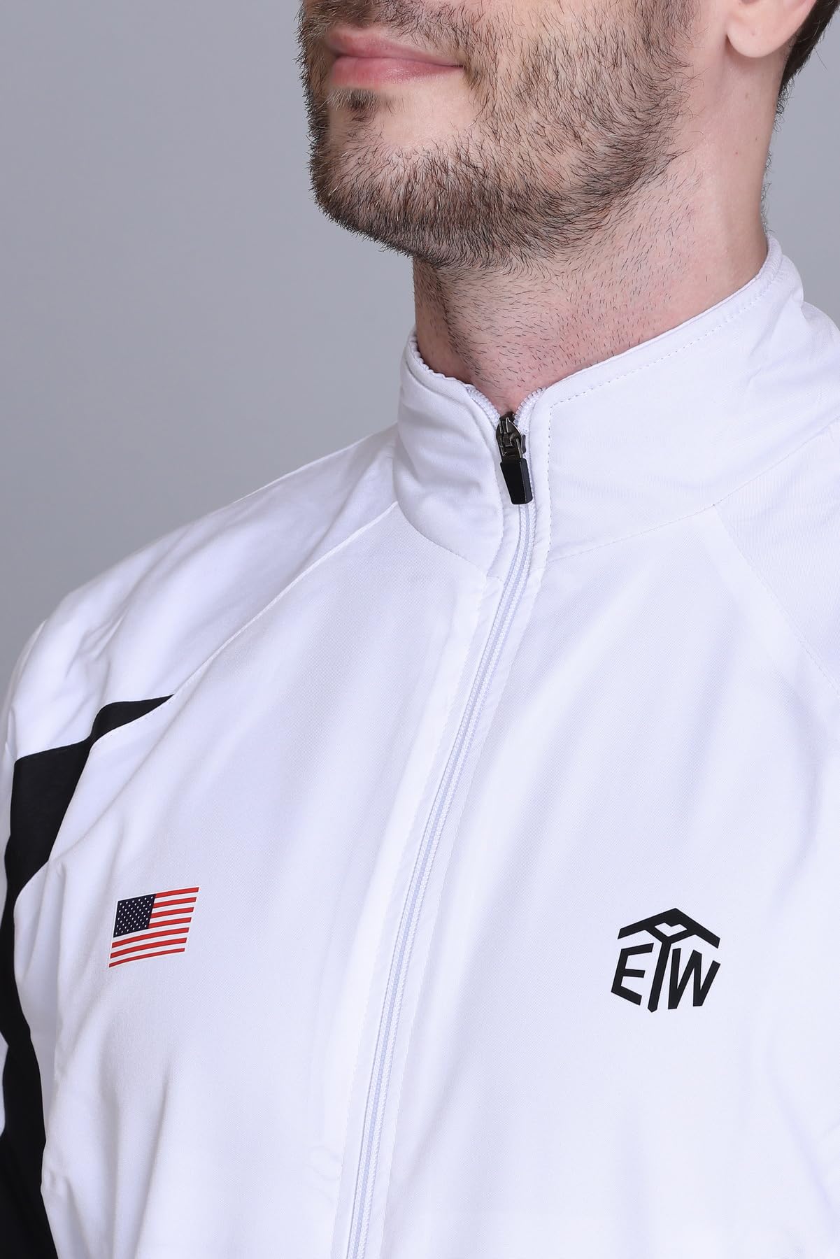 eWools Men's Nylon Winter Jacket - White - Image 4