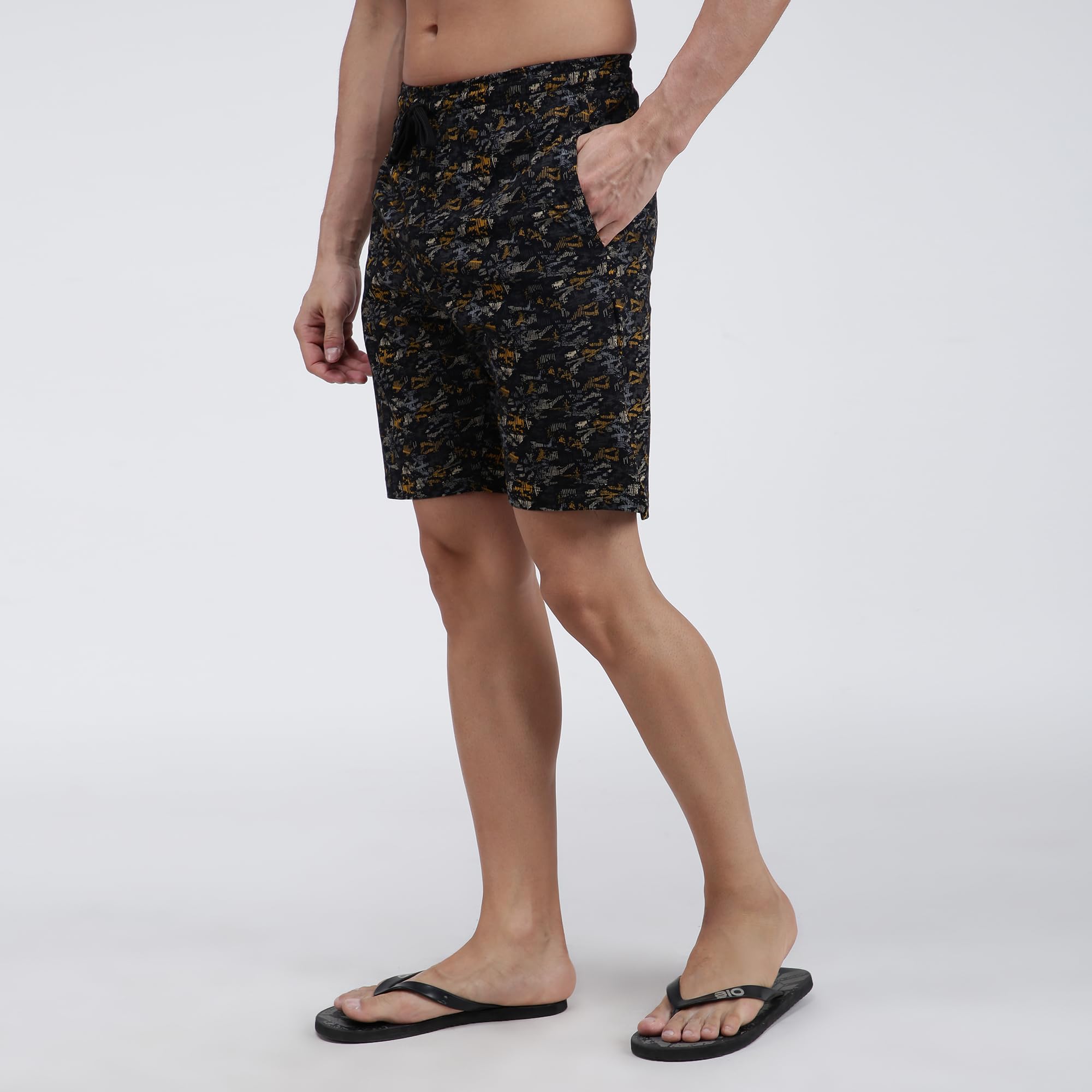 Amul Men Printed Cotton Bermuda Shorts - Image 4