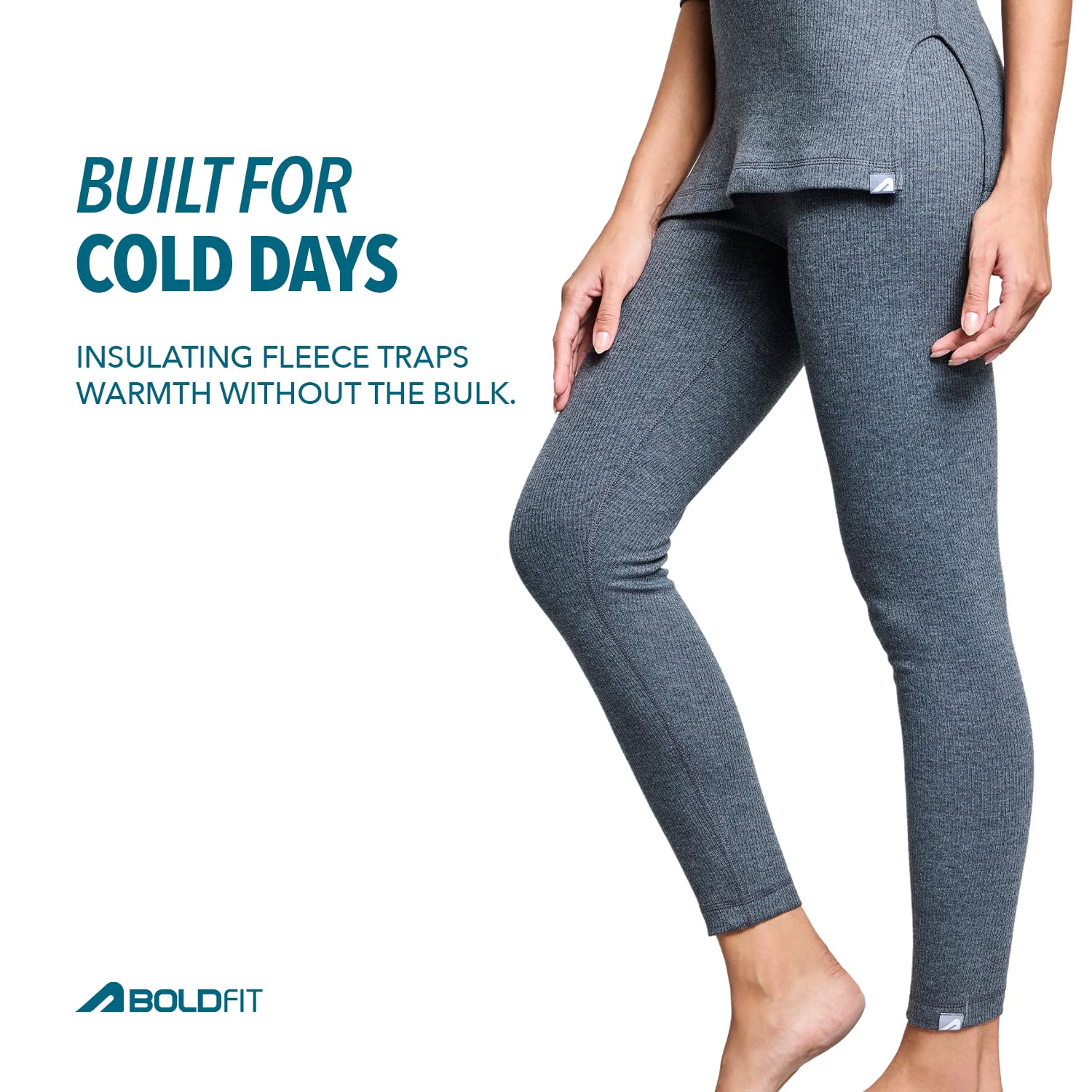 Boldfit Thermal Wear Set for Women - Cotton-Viscose - Image 2