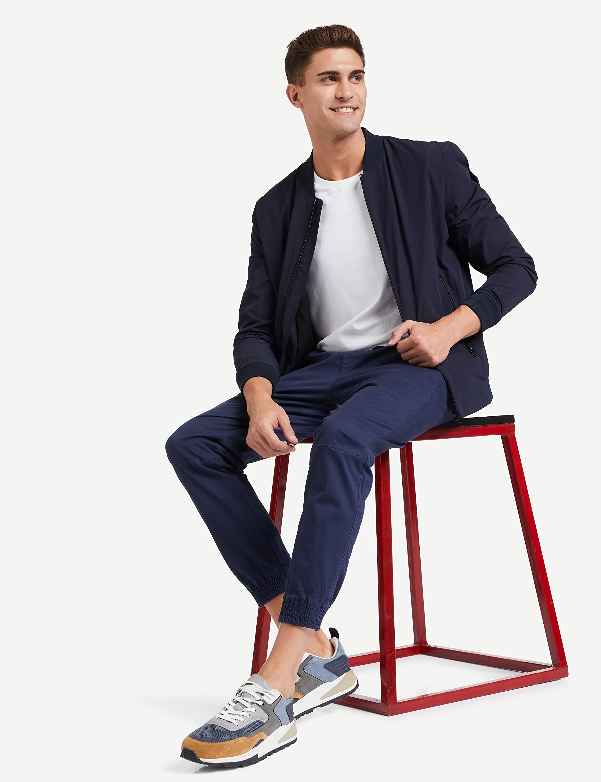 Navy Joggers for Men - Image 3