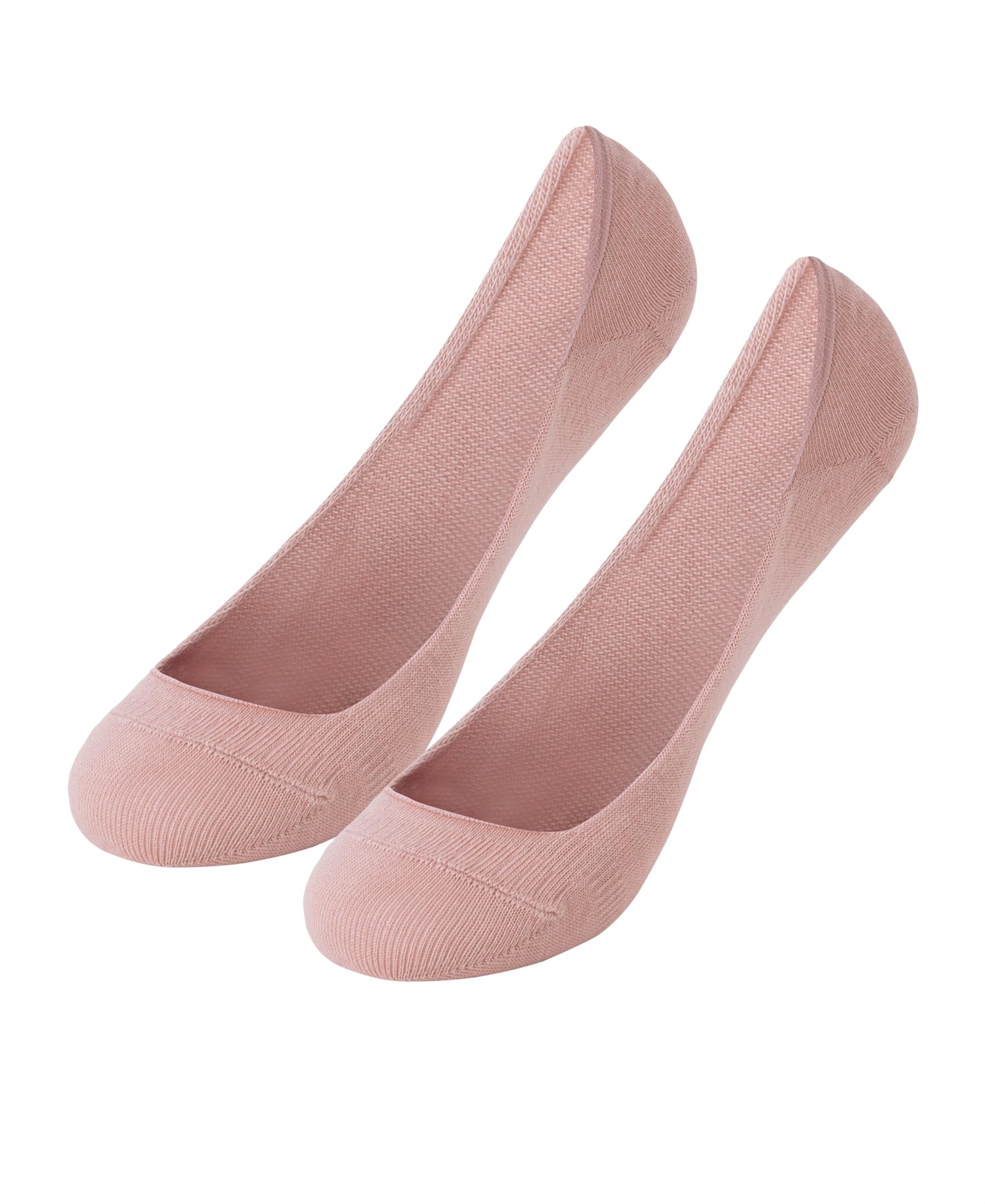 Jockey Women's Compact Cotton Stretch No Show Socks - Pale Mauve