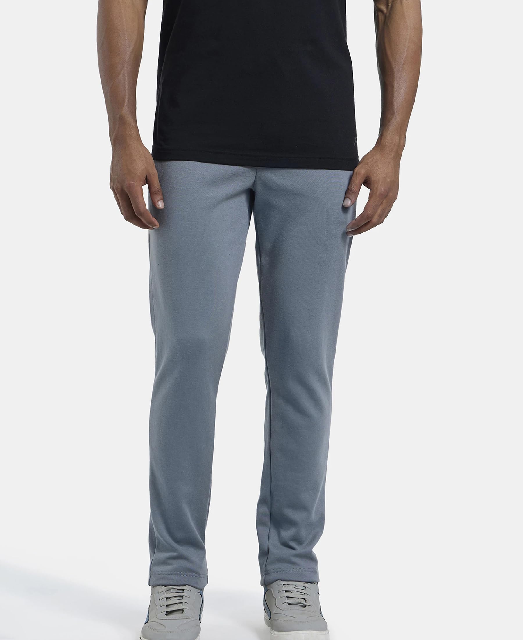 Jockey Men's Slim Fit Casual Trousers - Grey - Image 5