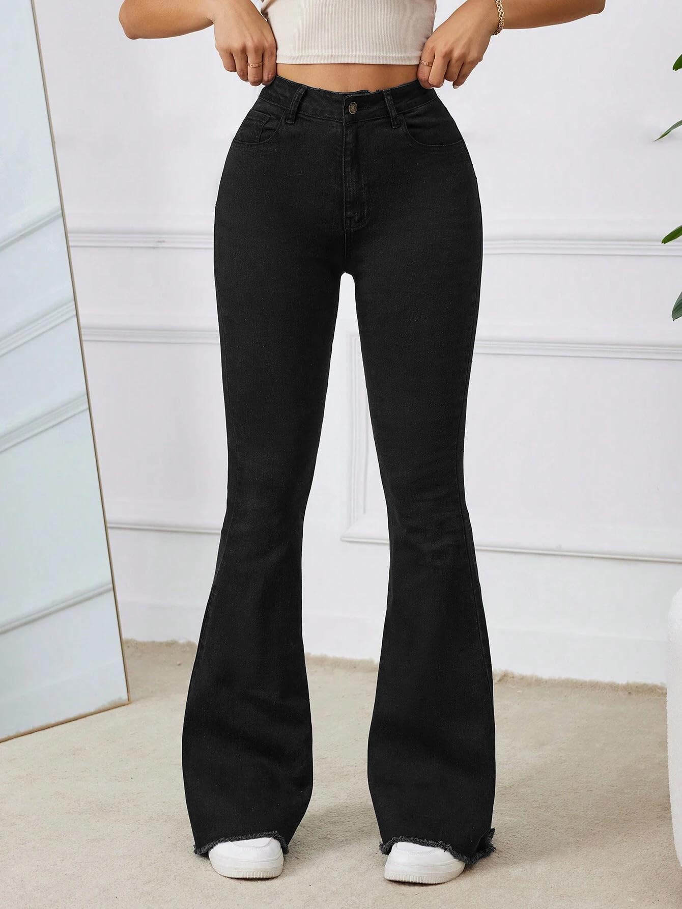KOTTY Women's Black Fit and Flared Jeans - Image 5
