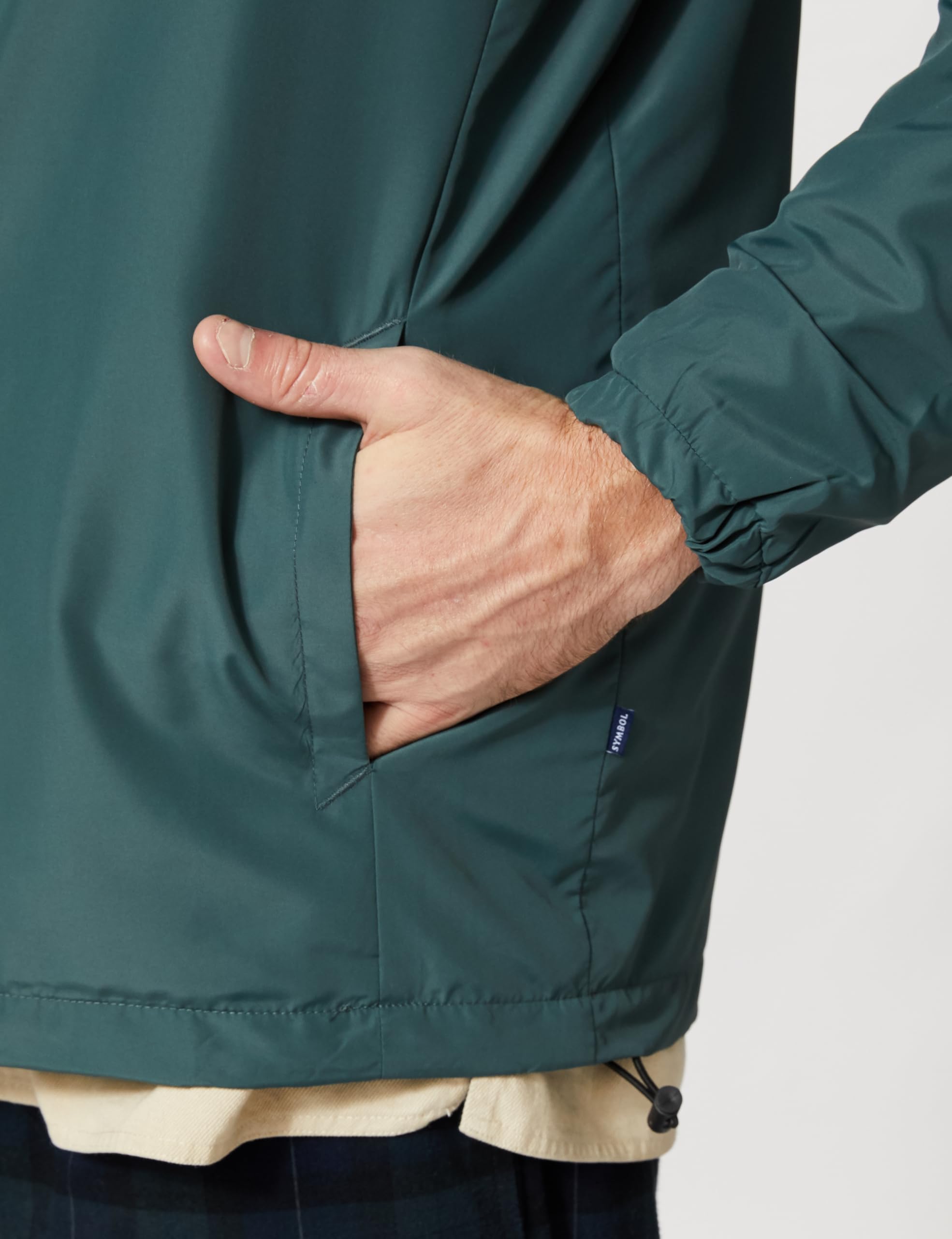 Amazon Men's Lined Non-Quilted Jacket - Bottle Green - Image 5