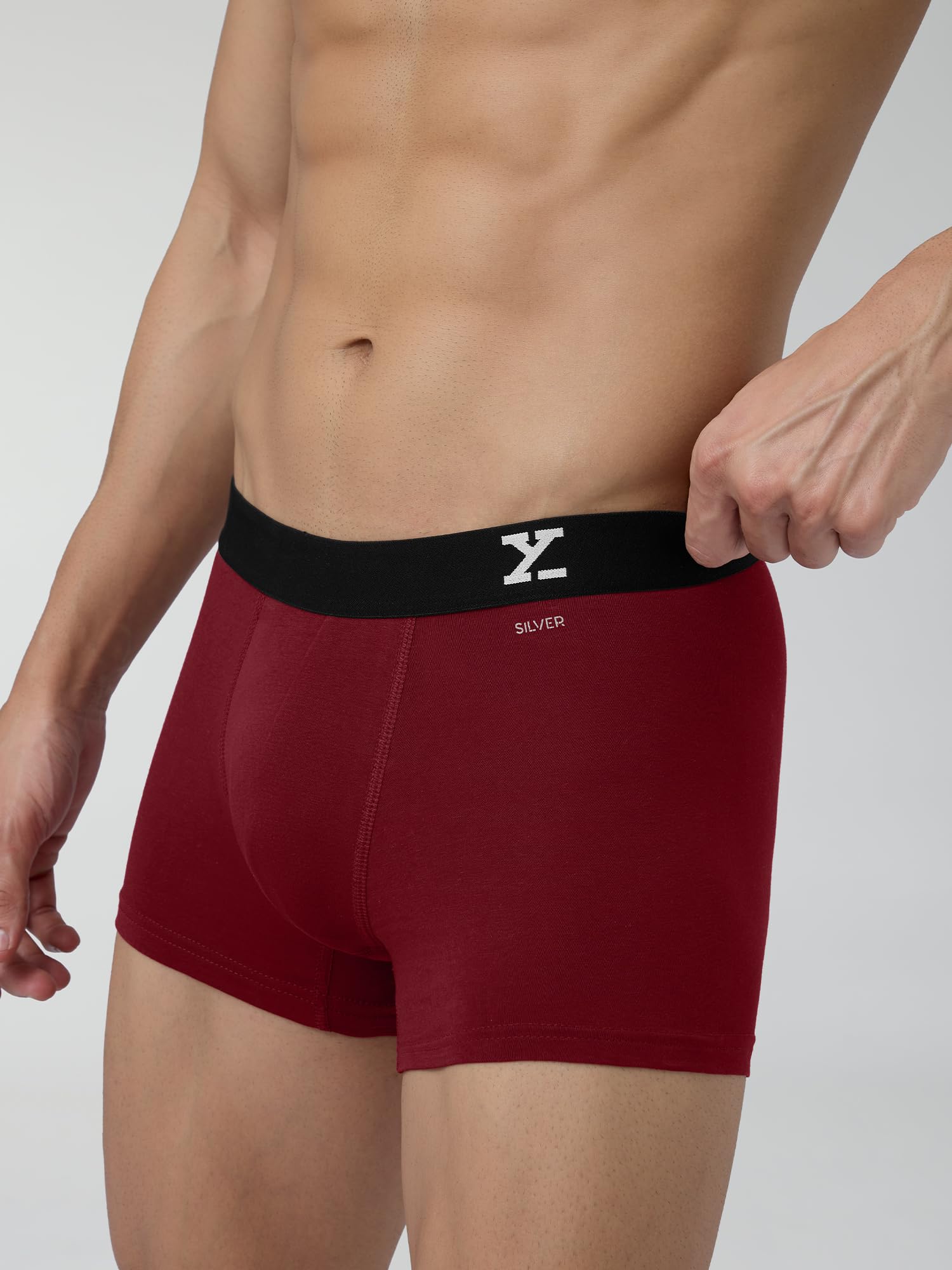 XYXX Men's Micro Modal Trunk - Tango Red + Horizon Blue - Image 5