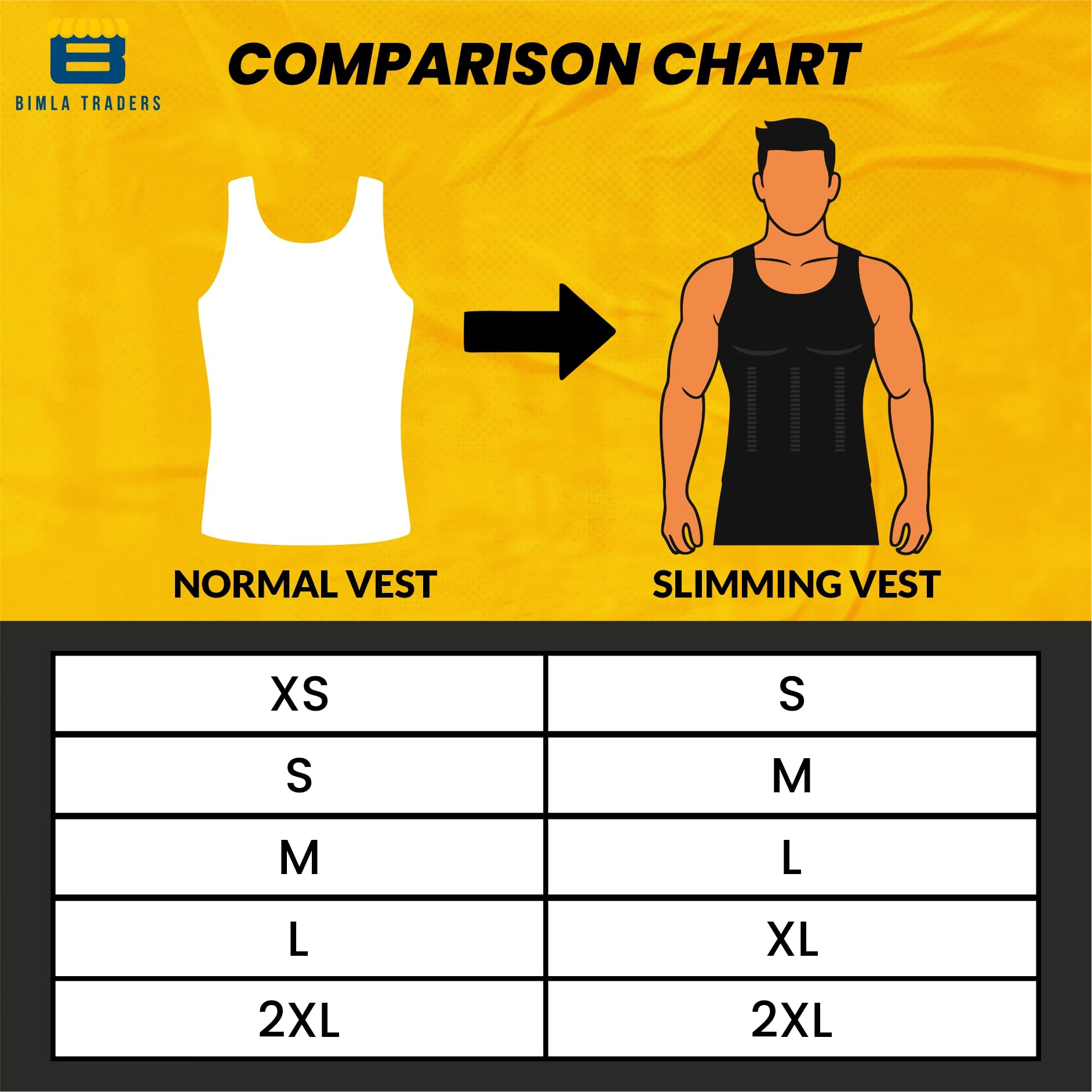 Btag Men's Slimming Body Shaper Vest - Image 3