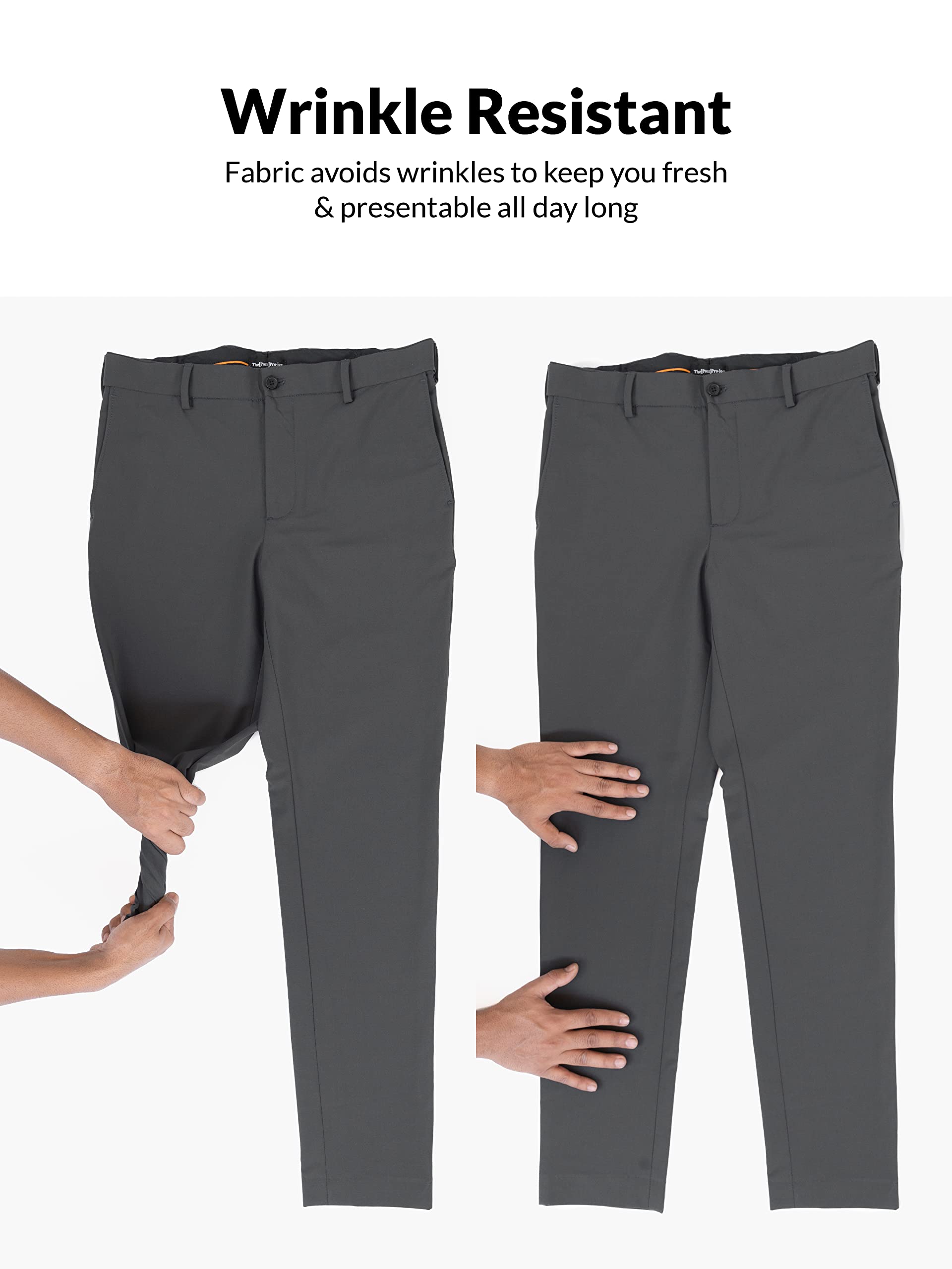 The Pant Project Formal Pants for Men - Dark Grey - Image 5