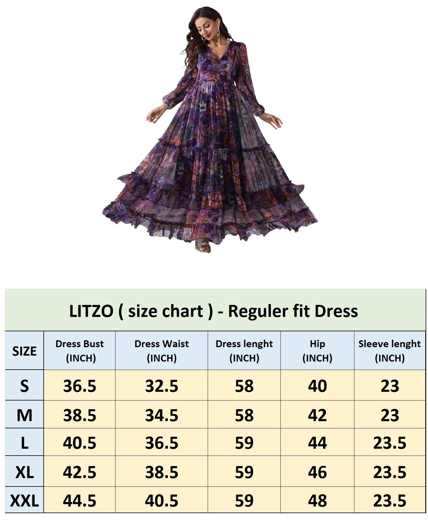 LITZO Women's Maxi Dress - Green - Image 5