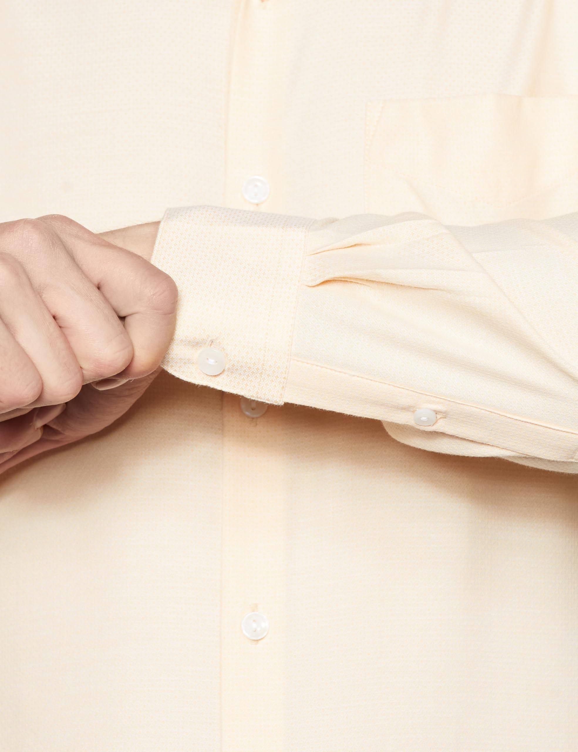 Peter England Men's Classic Textured Slim Fit Shirt - Image 4