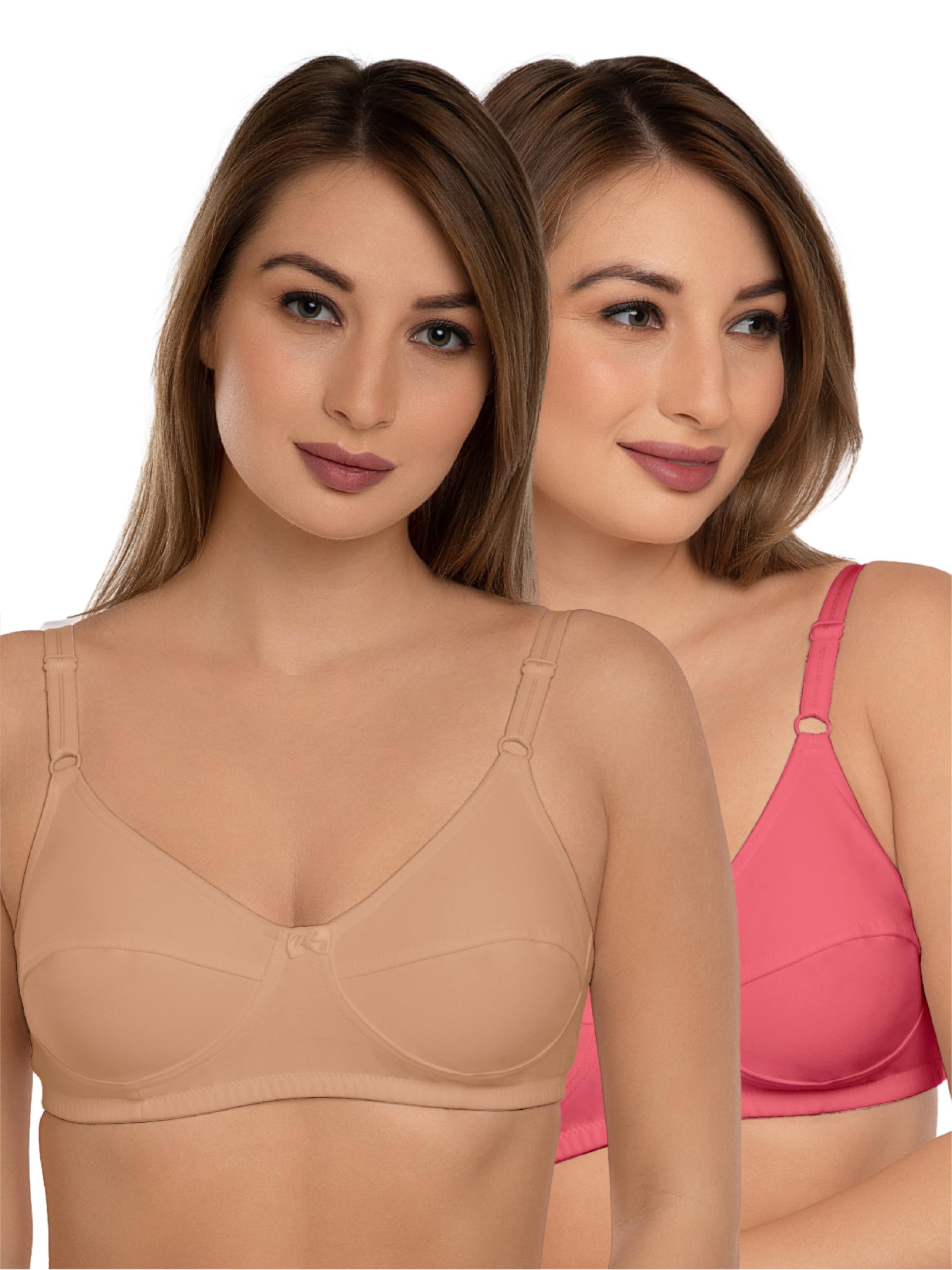 DAISY DEE Women's Cotton Non-Wired Bra - Carrot