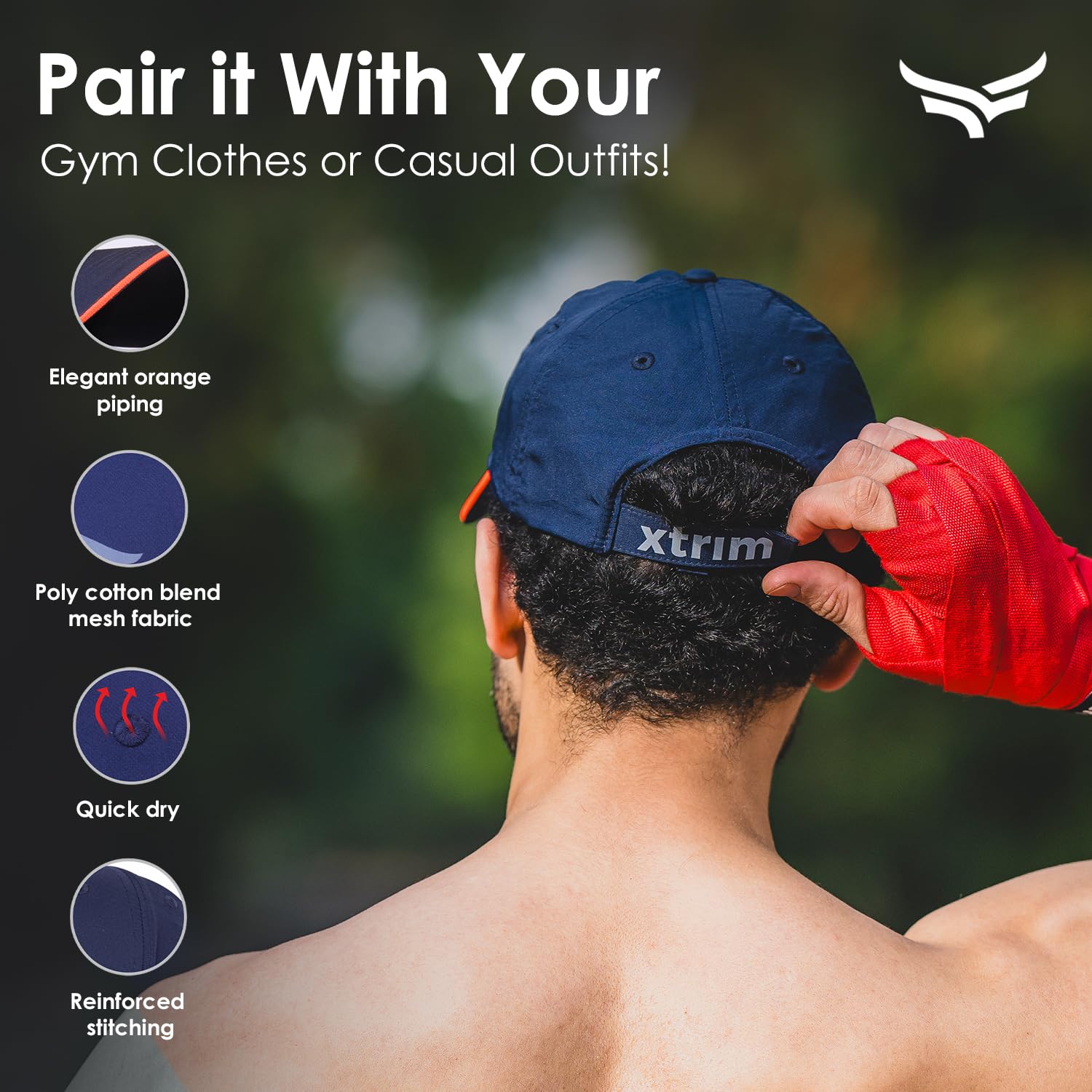 XTRIM Unisex Sports Cap - Blue - Image 3