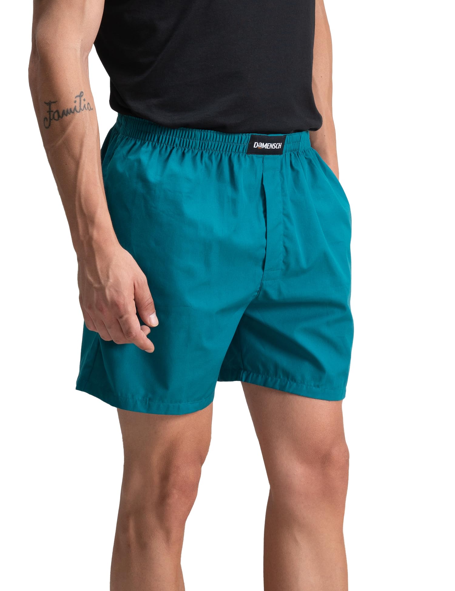 DAMENSCH Men's Cotton Boxers - Havana Blue