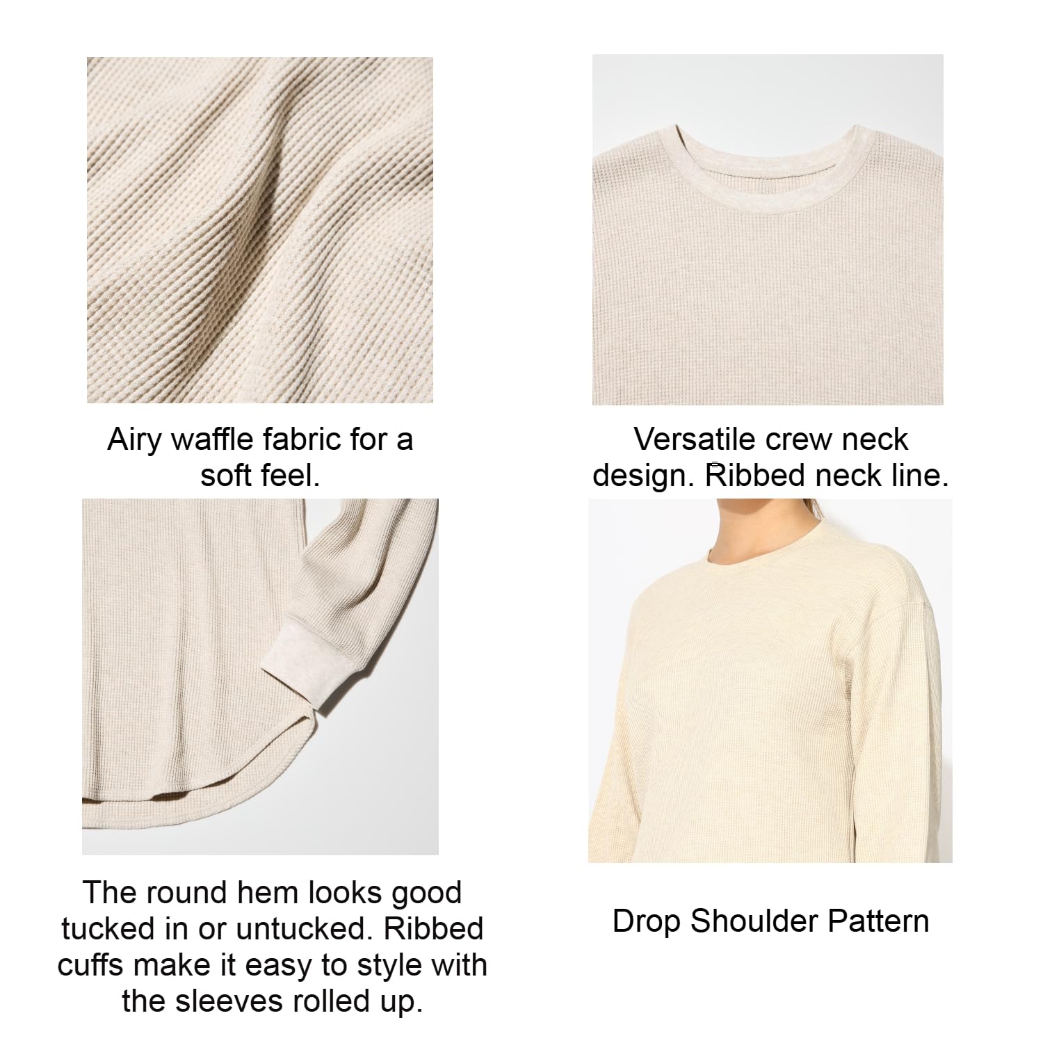 Alan Jones Women's Waffle Crew Neck T-Shirt - Black - Image 5