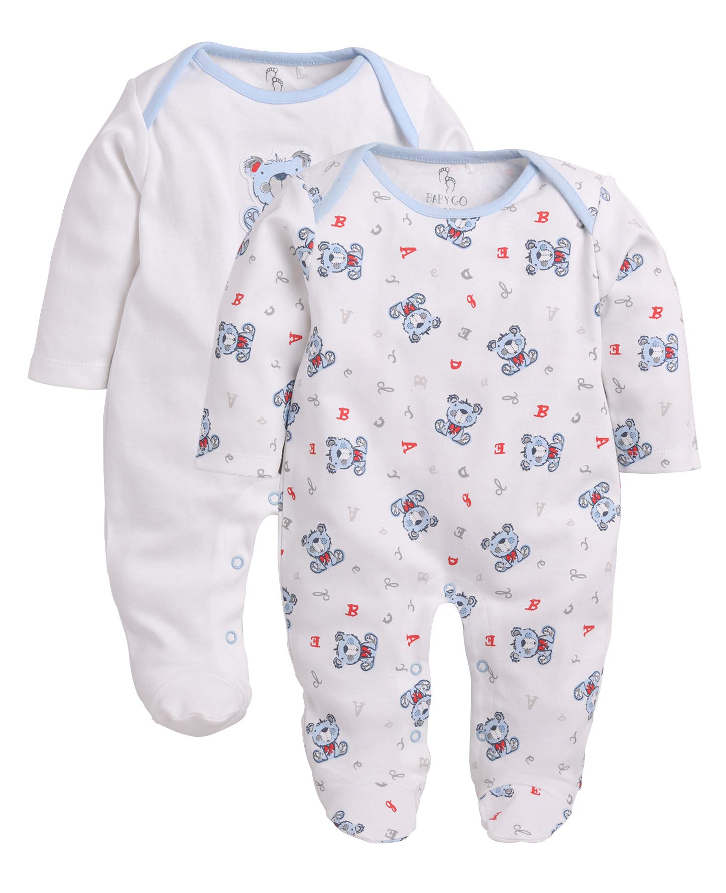 Cotton Rompers for Newborn Baby Boys & Girls - White