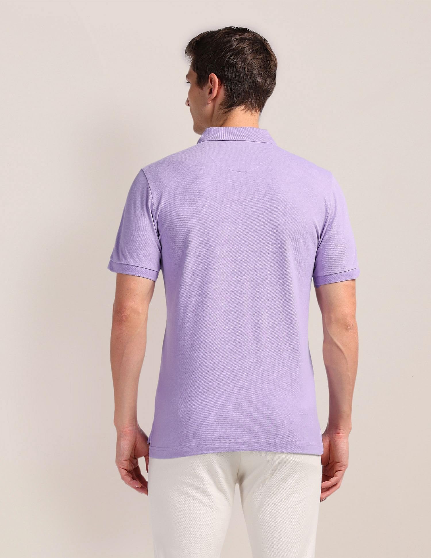 U. S. POLO ASSN. Men's Cotton Polo Shirt - Purple - Image 5