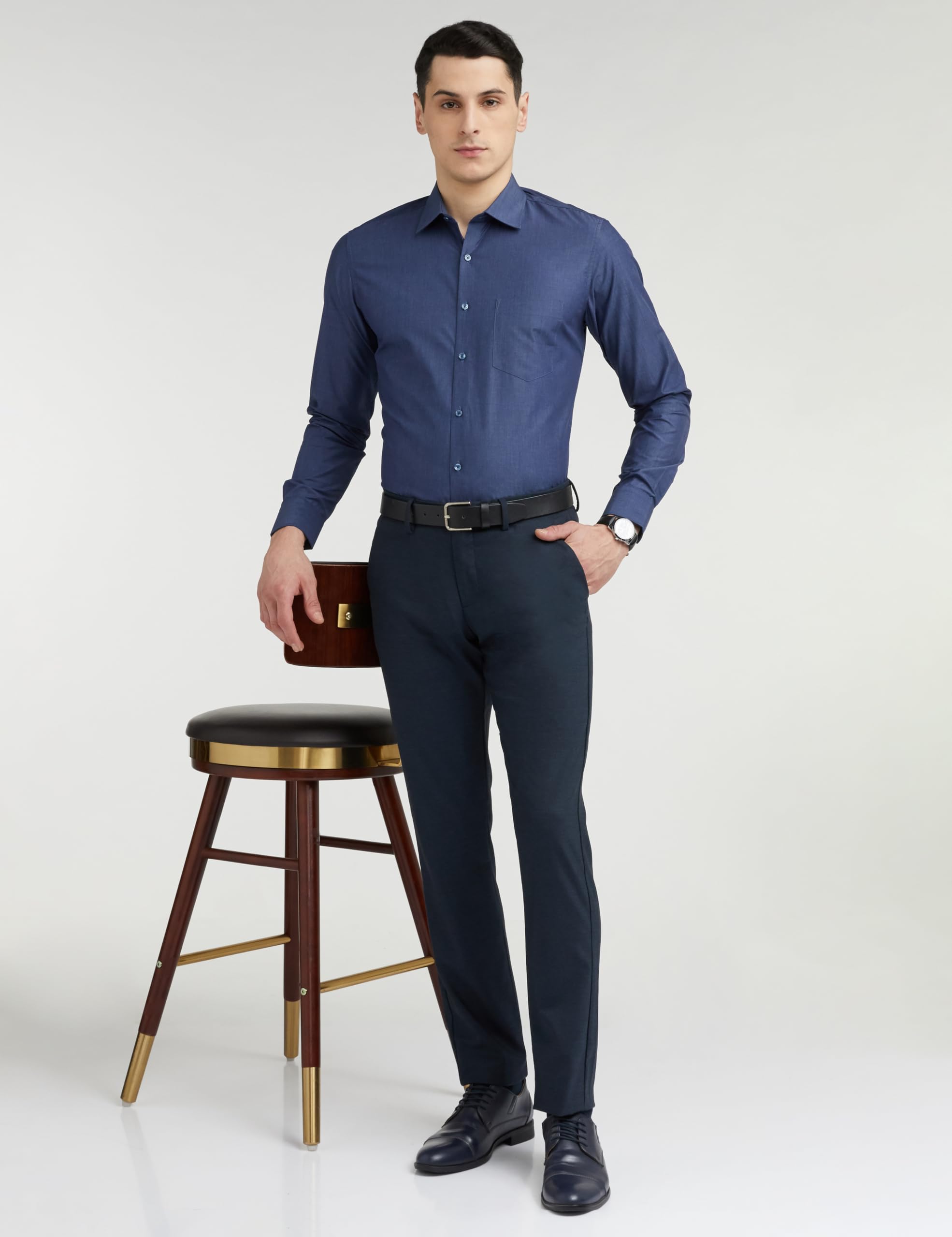 Van Heusen Navy Formal Shirt for Men - Image 3