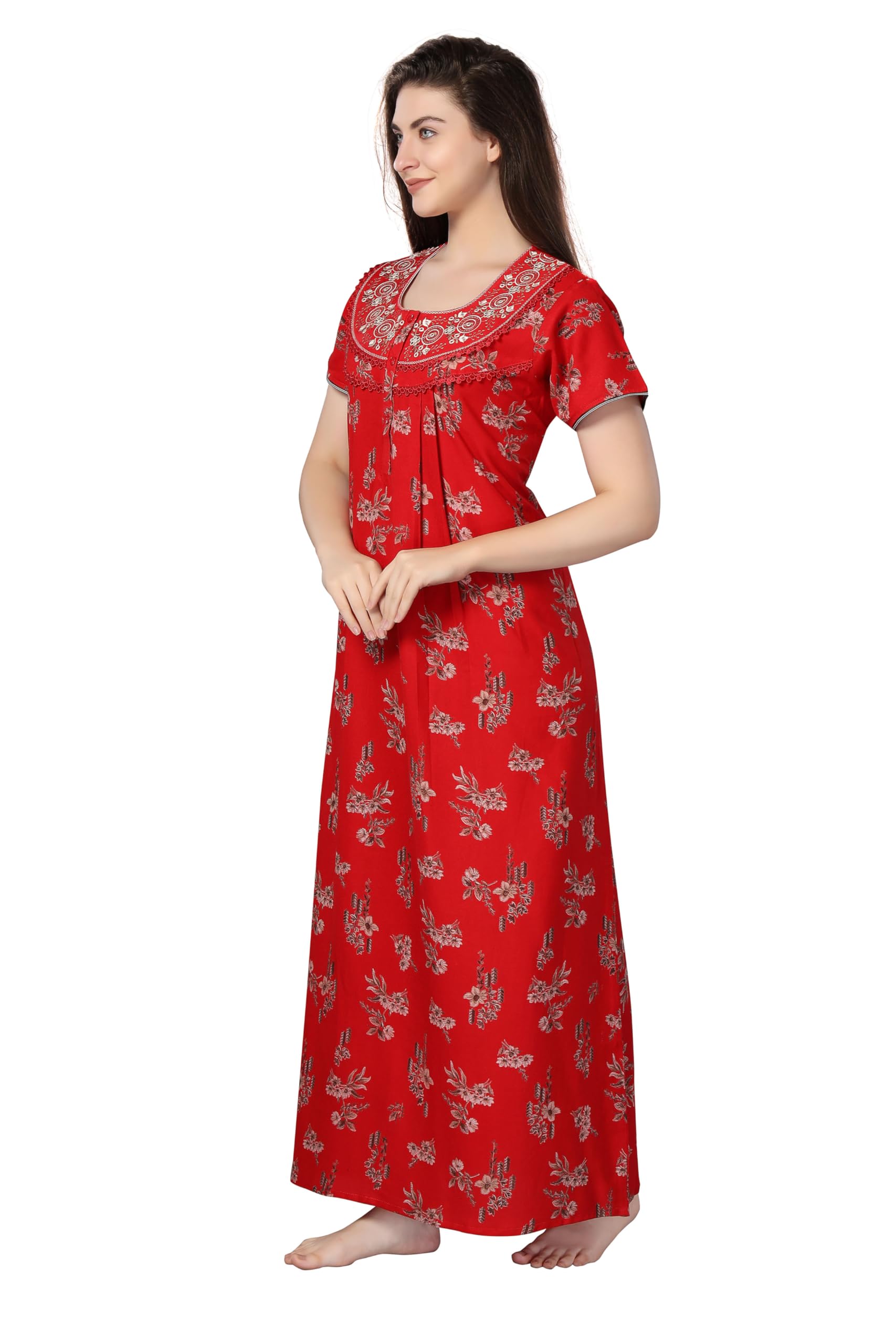 Soulemo Women's Printed Nighty - Red - Image 5