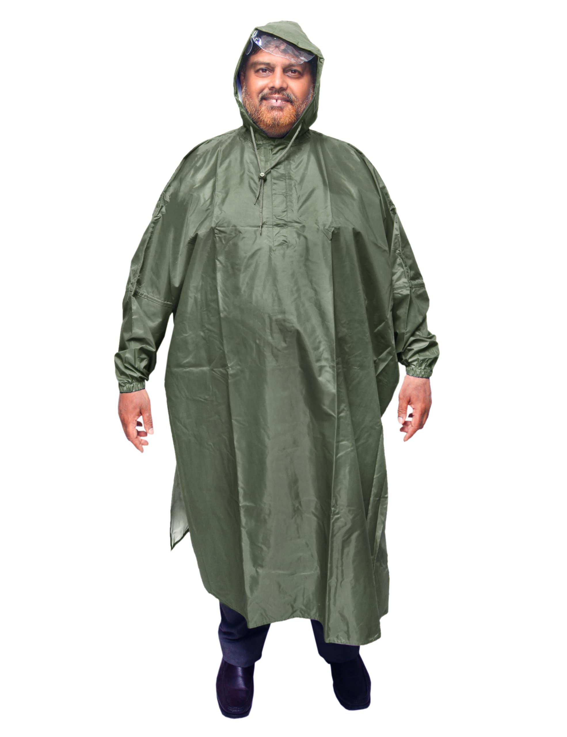 Goodluck Unisex Poncho Raincoat - Image 2