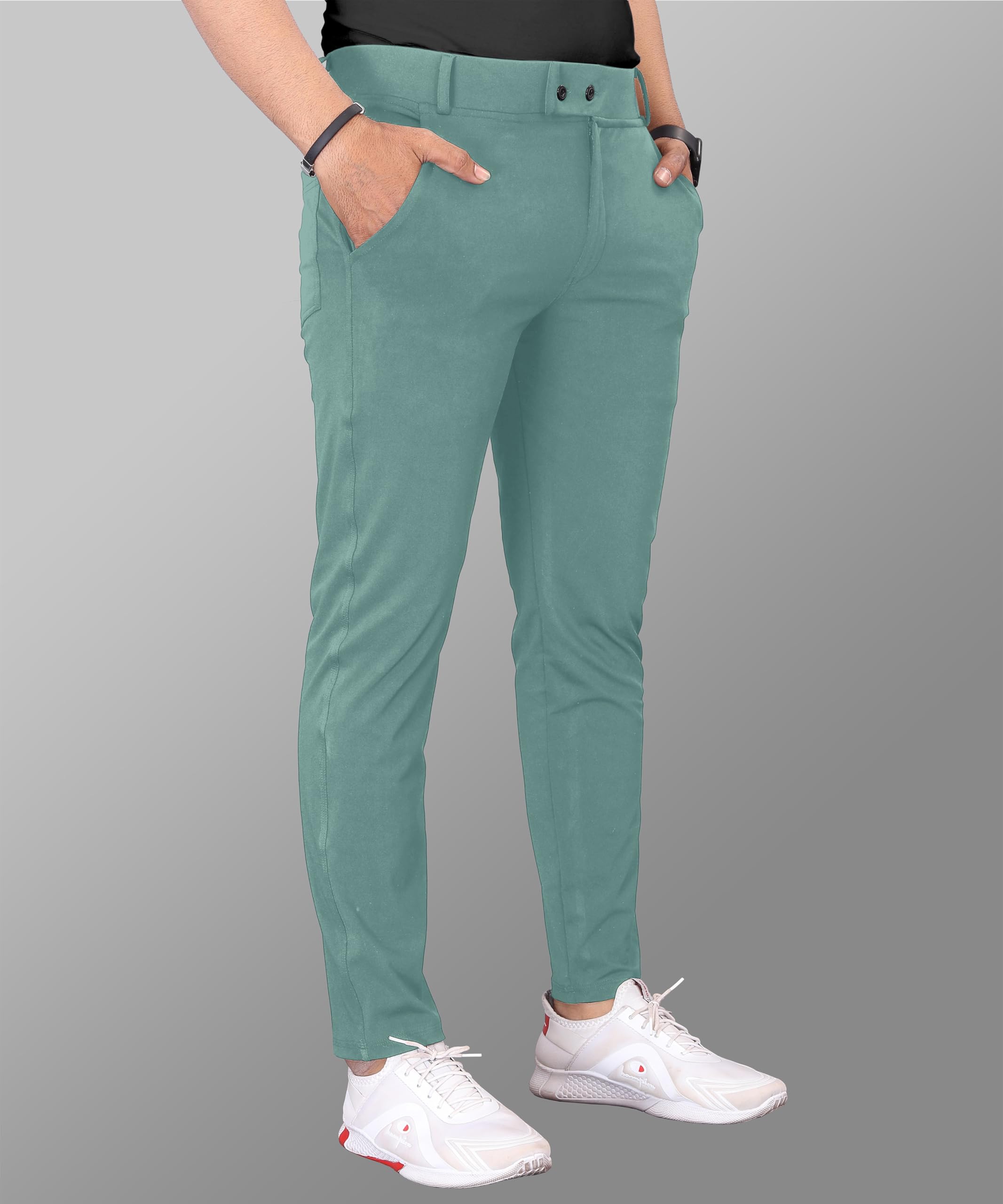 Mehrang English Green Formal Trousers for Men - Image 3