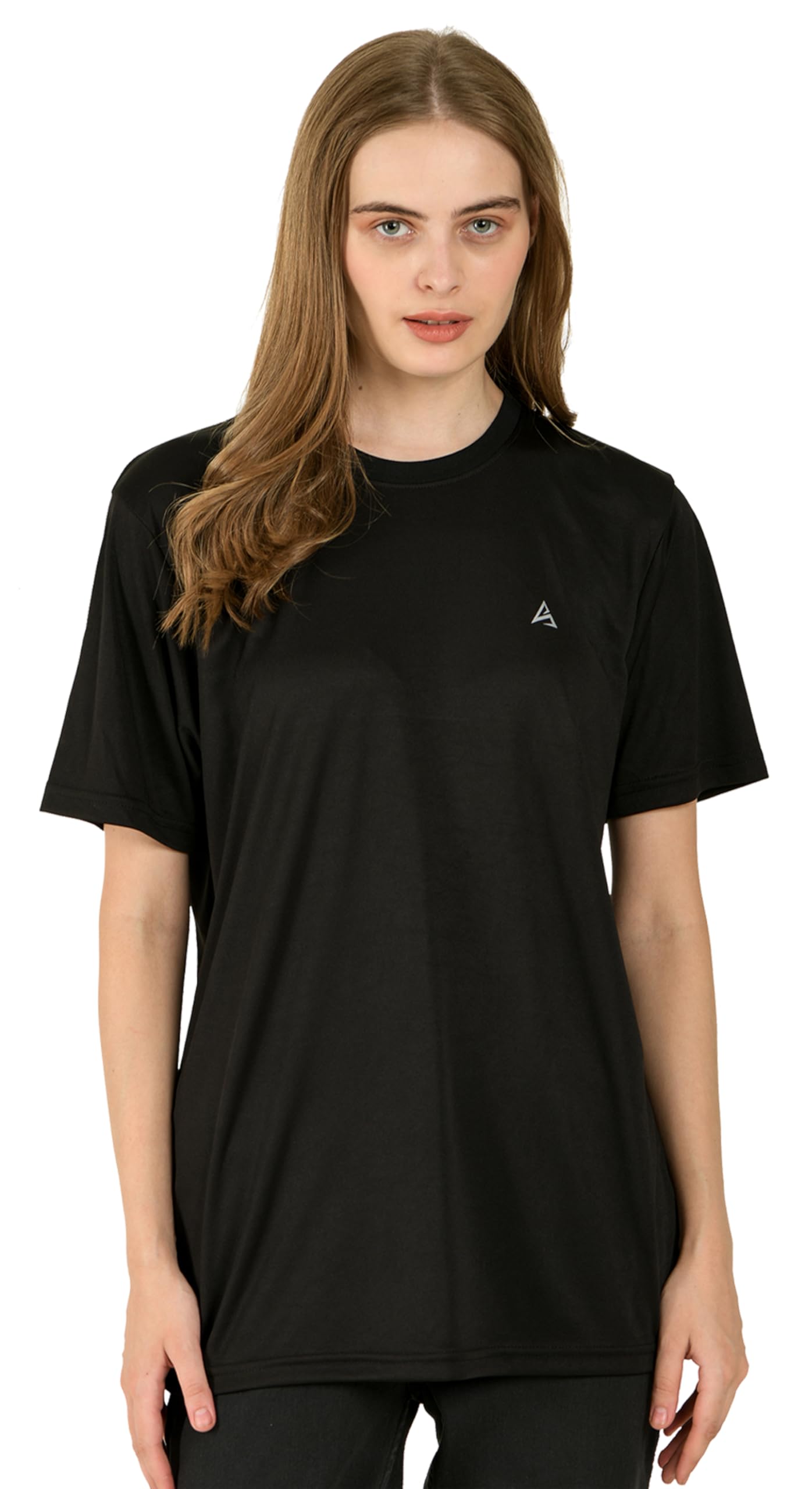 SHAUN Black Dryfit T-Shirt for Women