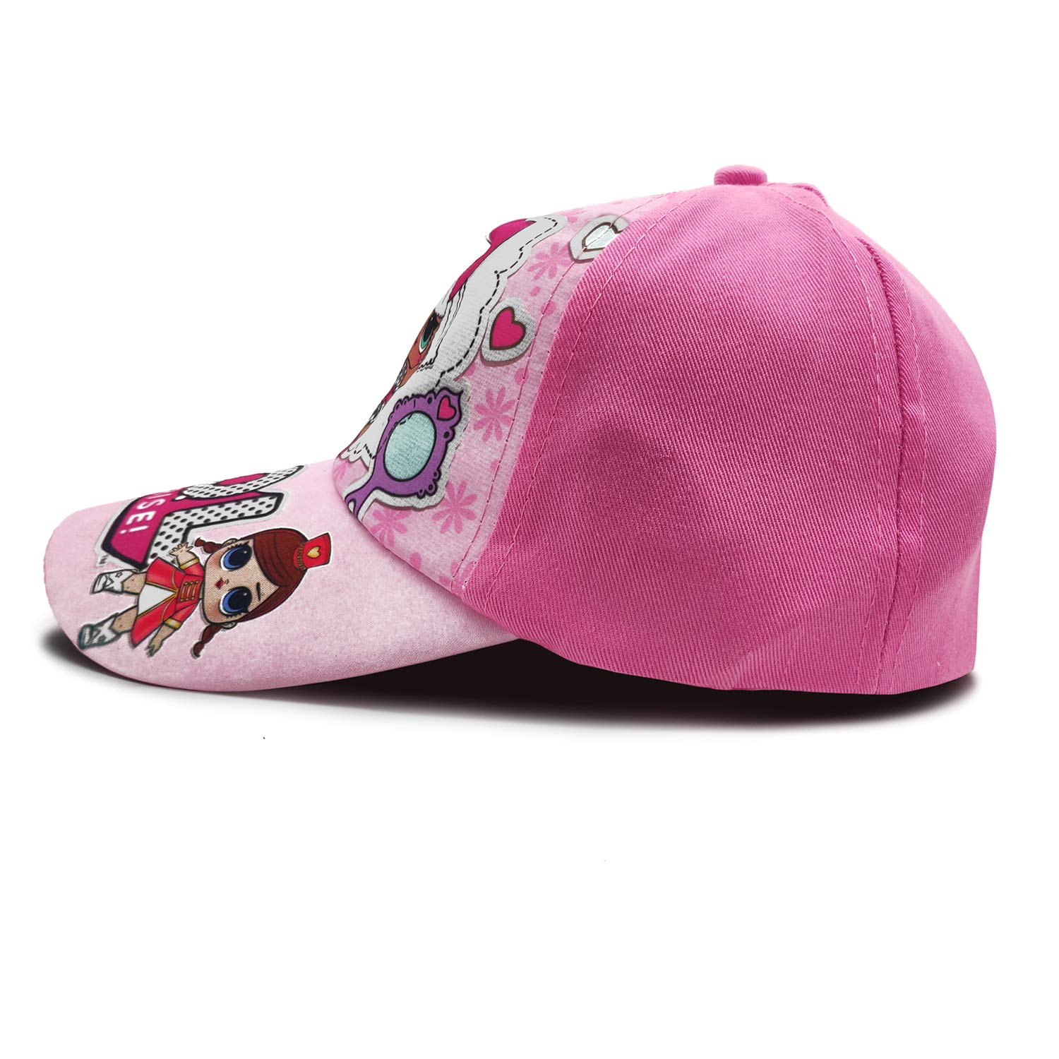 VRITRAZ Cartoon Character Printed Baseball Cap for Kids - Pink - Image 5