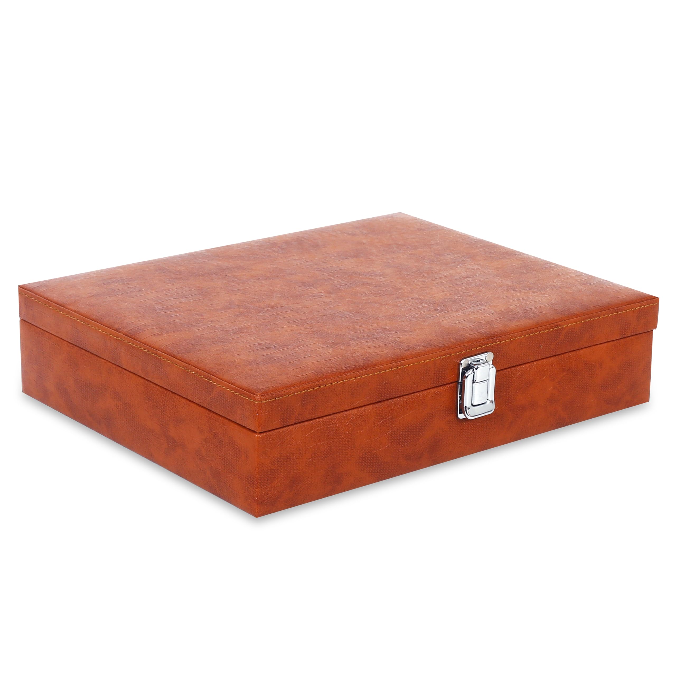 ALAWO Sunglass Box Organizer for Men & Women - Tan