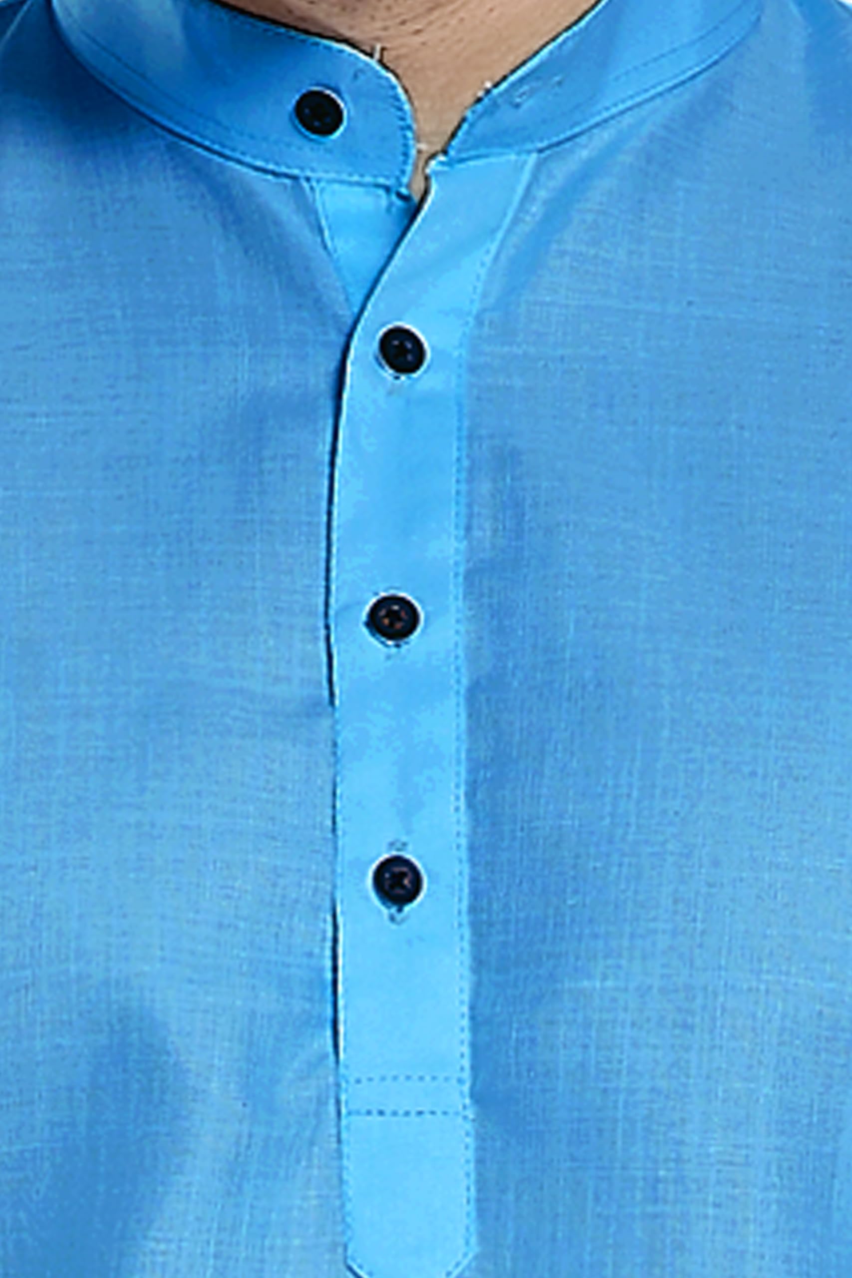 DIVISIVE Men's Kurta Pyjama Set - Cotton Blend - Image 5