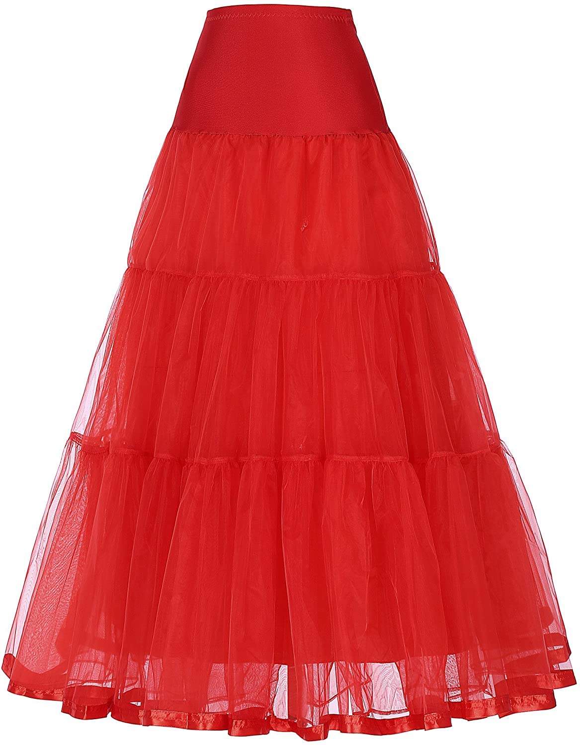 Red Cancan Petticoat for Women - Fluffy Underskirt
