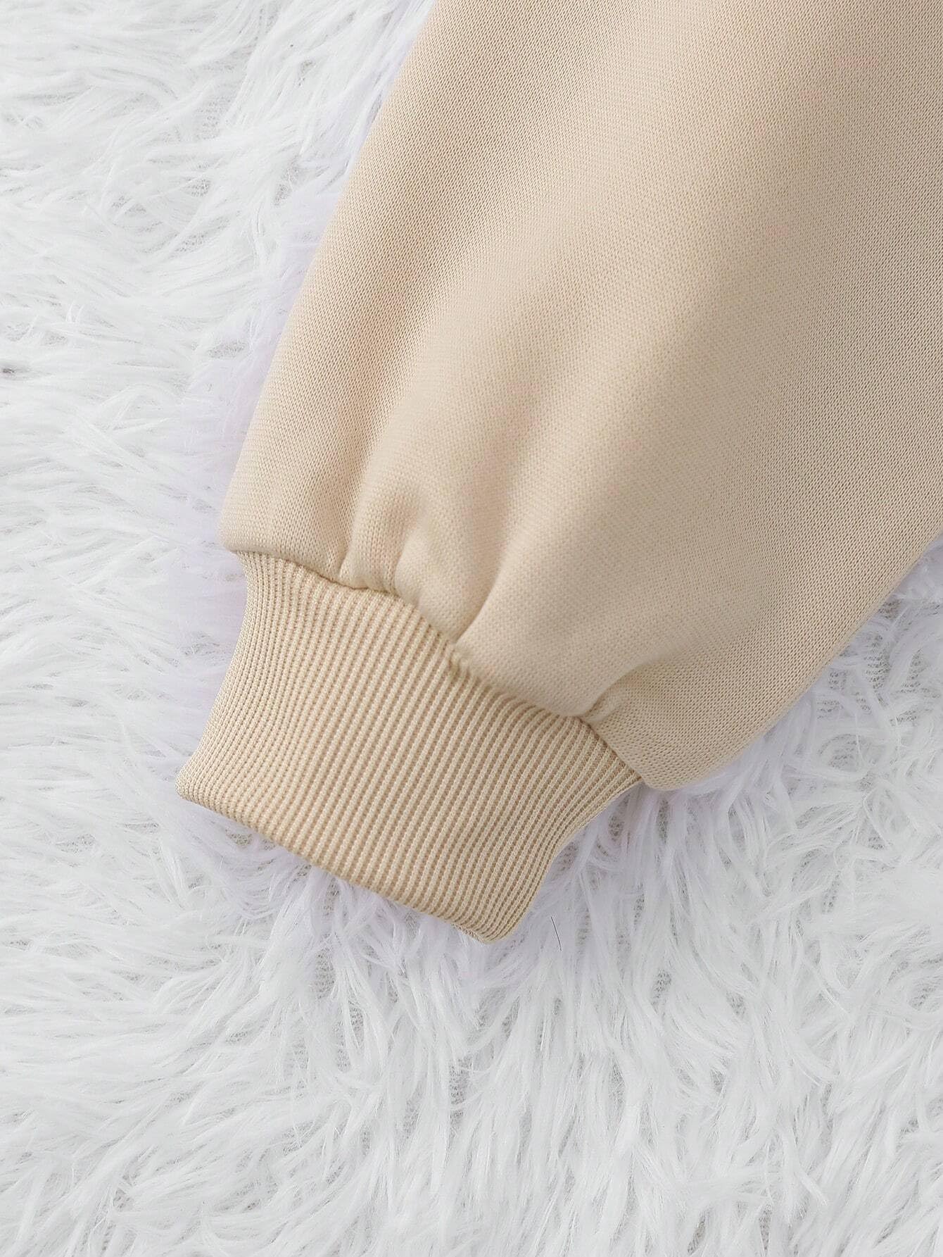 TAGAS Women's Fleece Hooded Sweatshirt - Beige - Image 5