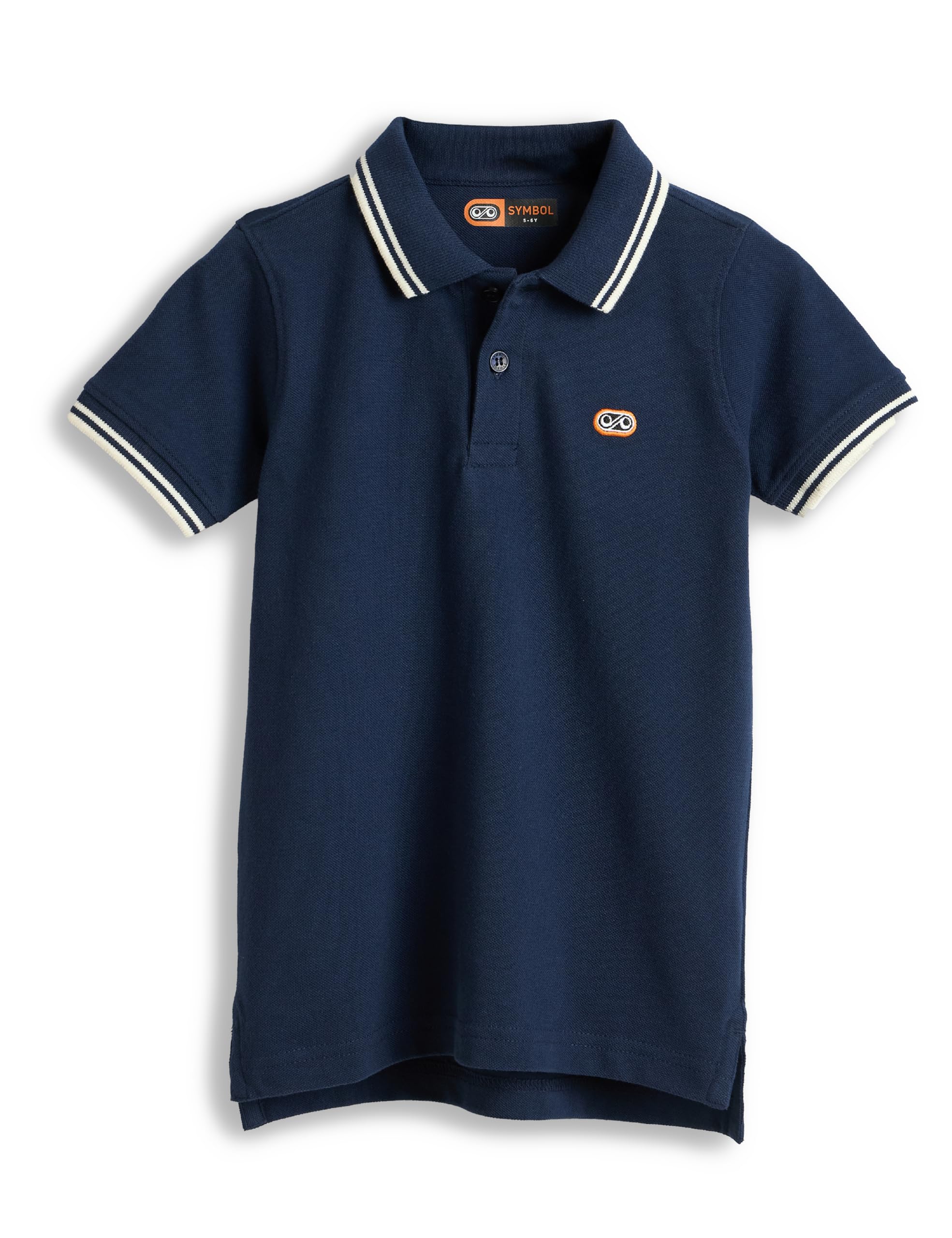 Amazon Boy's Solid Polo T-Shirt - Navy