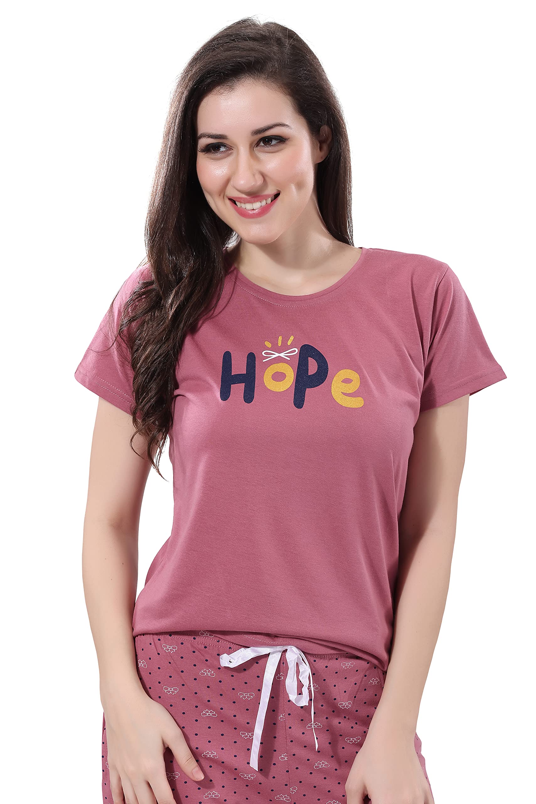 DZZO Women's Cotton Printed Night Suit - Image 5