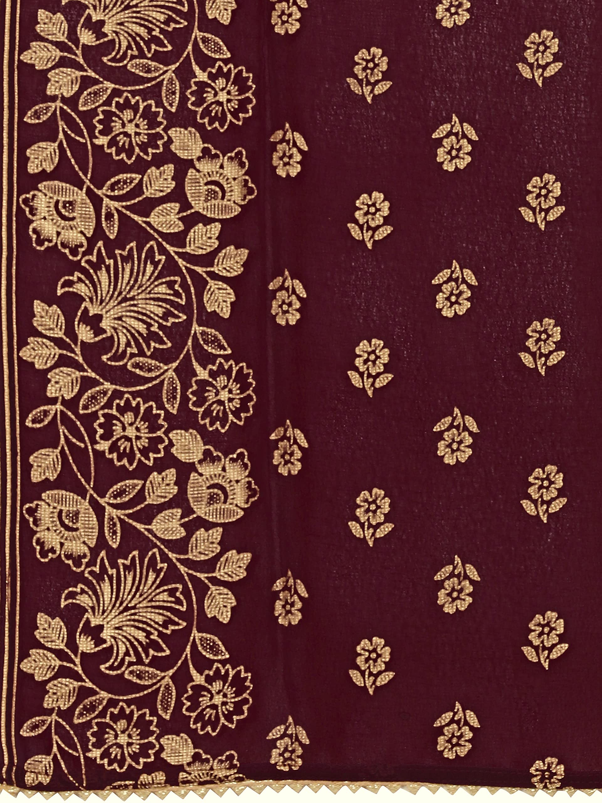 FIORRA Women's Maroon Kurta with Pant and Dupatta - Image 5