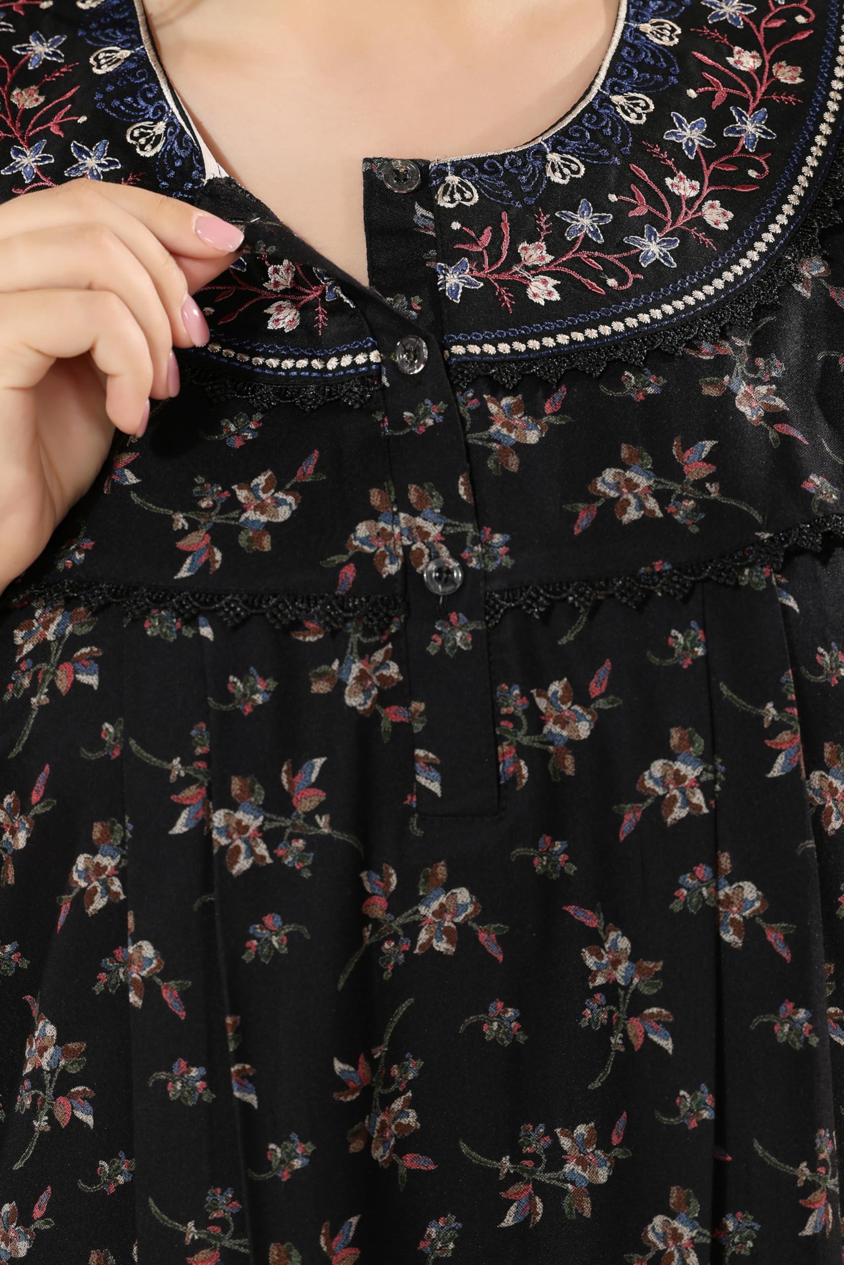 Soulemo Women's Printed Alpine Nighty - Black - Image 4