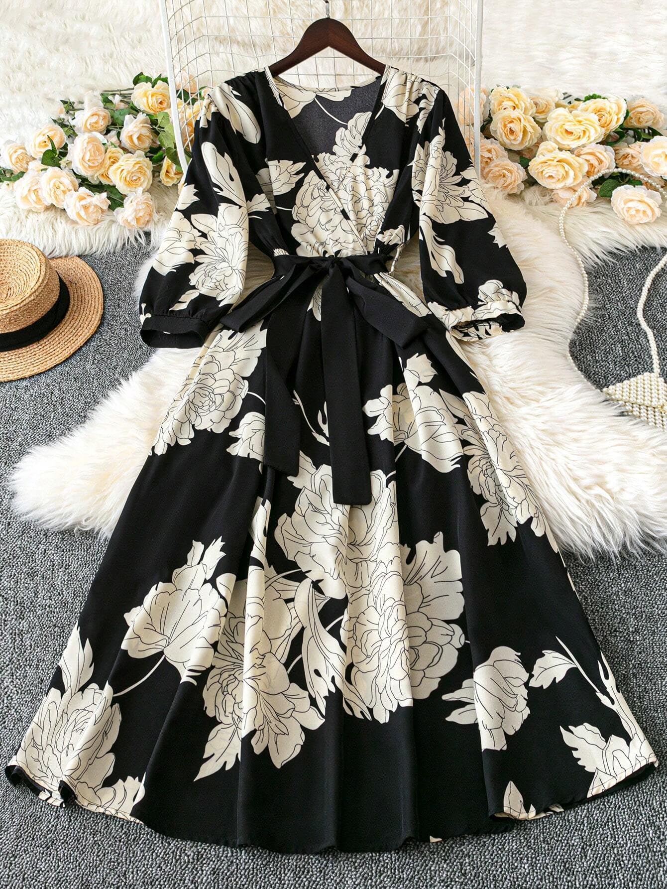 Sheetal Associates Women's Floral Wrap Maxi Dress - Image 2