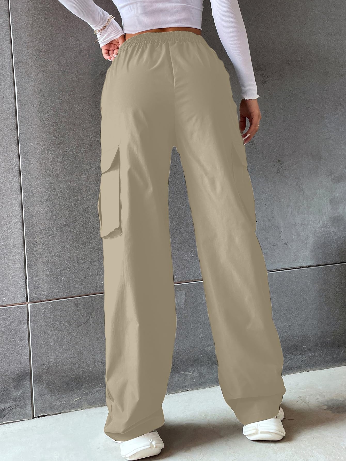 Aahwan Khaki Cargo Pants for Women & Girls - Image 2
