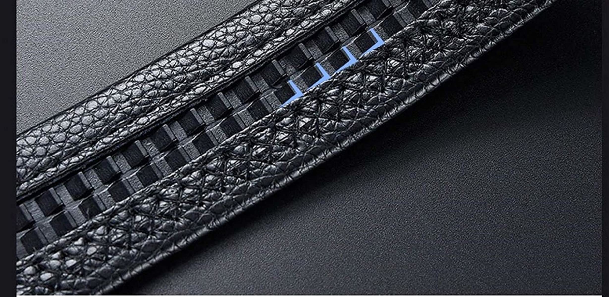 ZORO Black Vegan Leather Belt for Men - Image 5