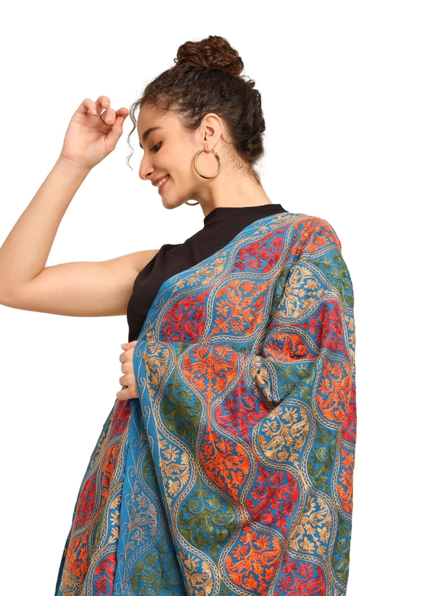 KE KANHA EXPORTS Printed Fancy Tassle Scarf for Women - Image 4